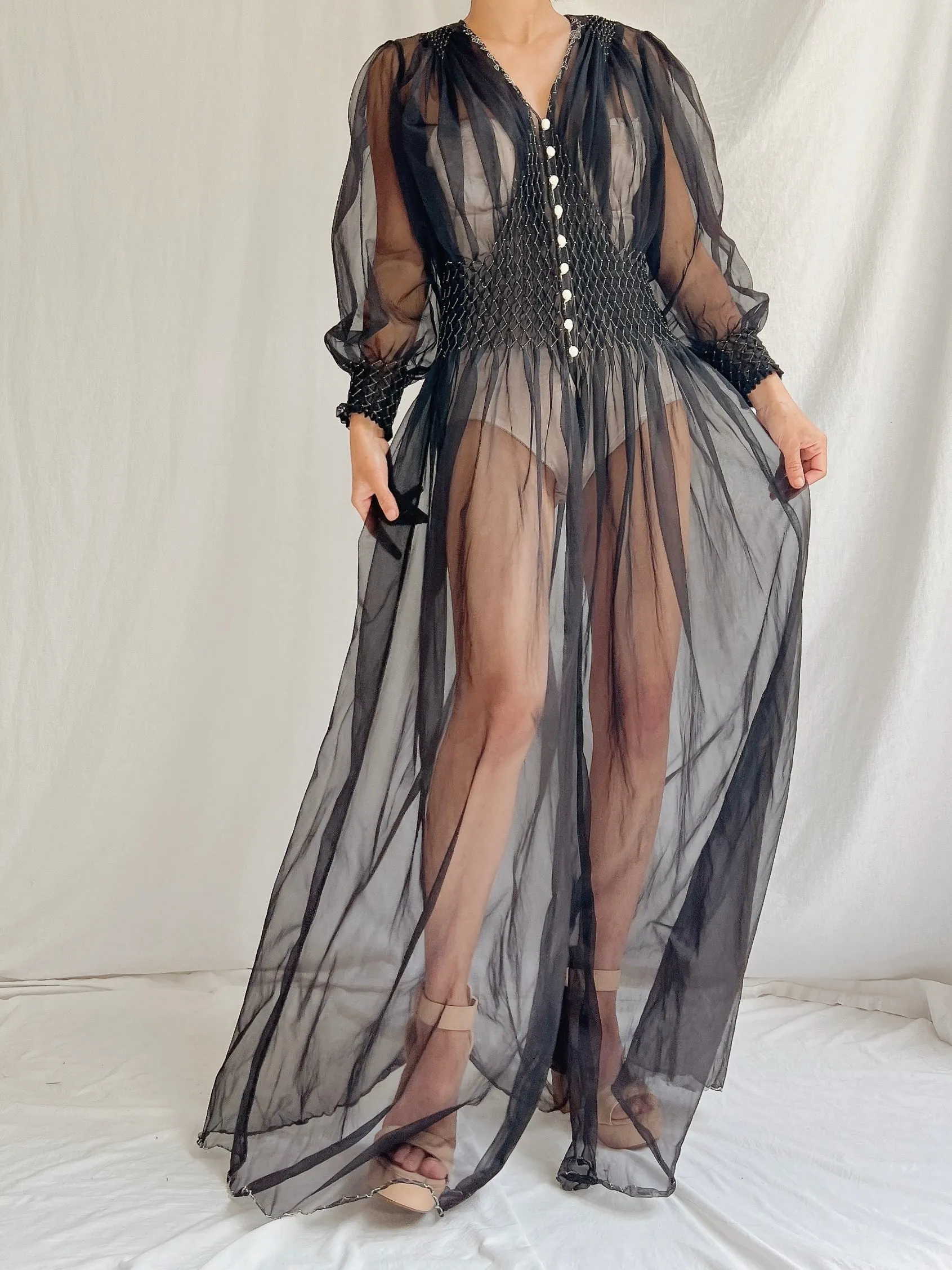 1930s Nylon Duster - S