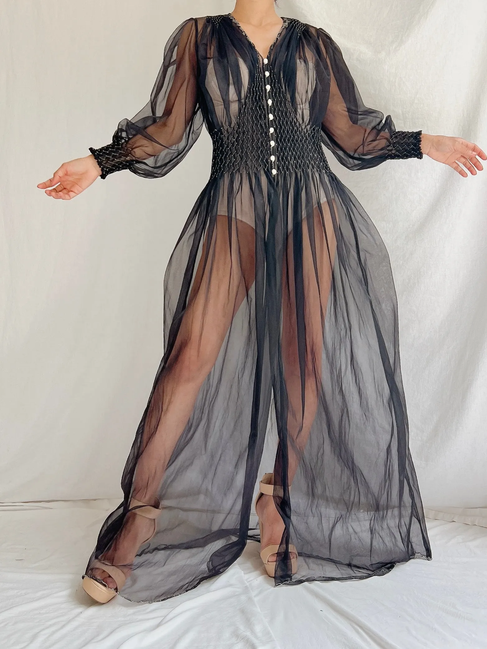 1930s Nylon Duster - S