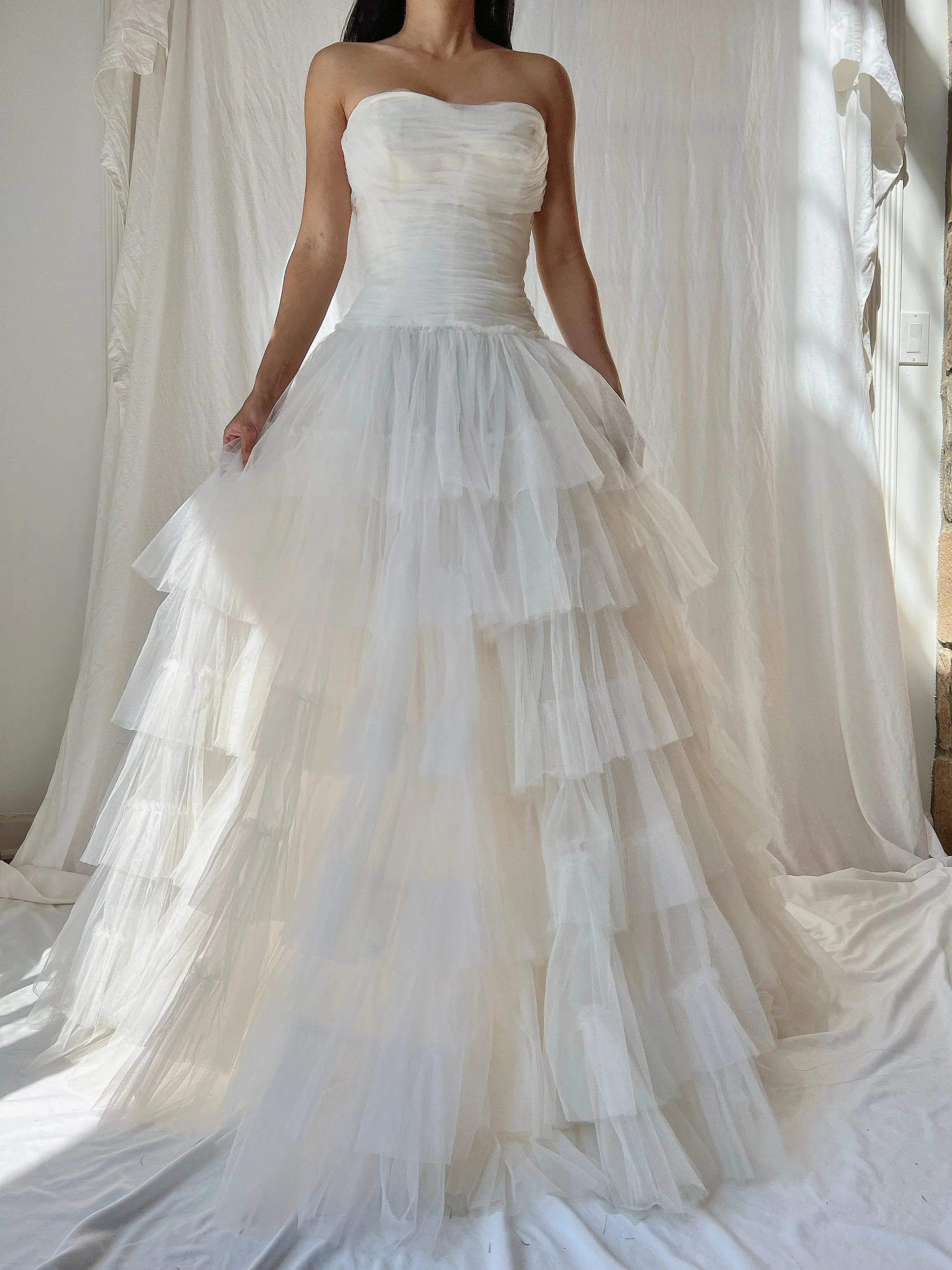 1950s Dress Tulle Dress - XXS