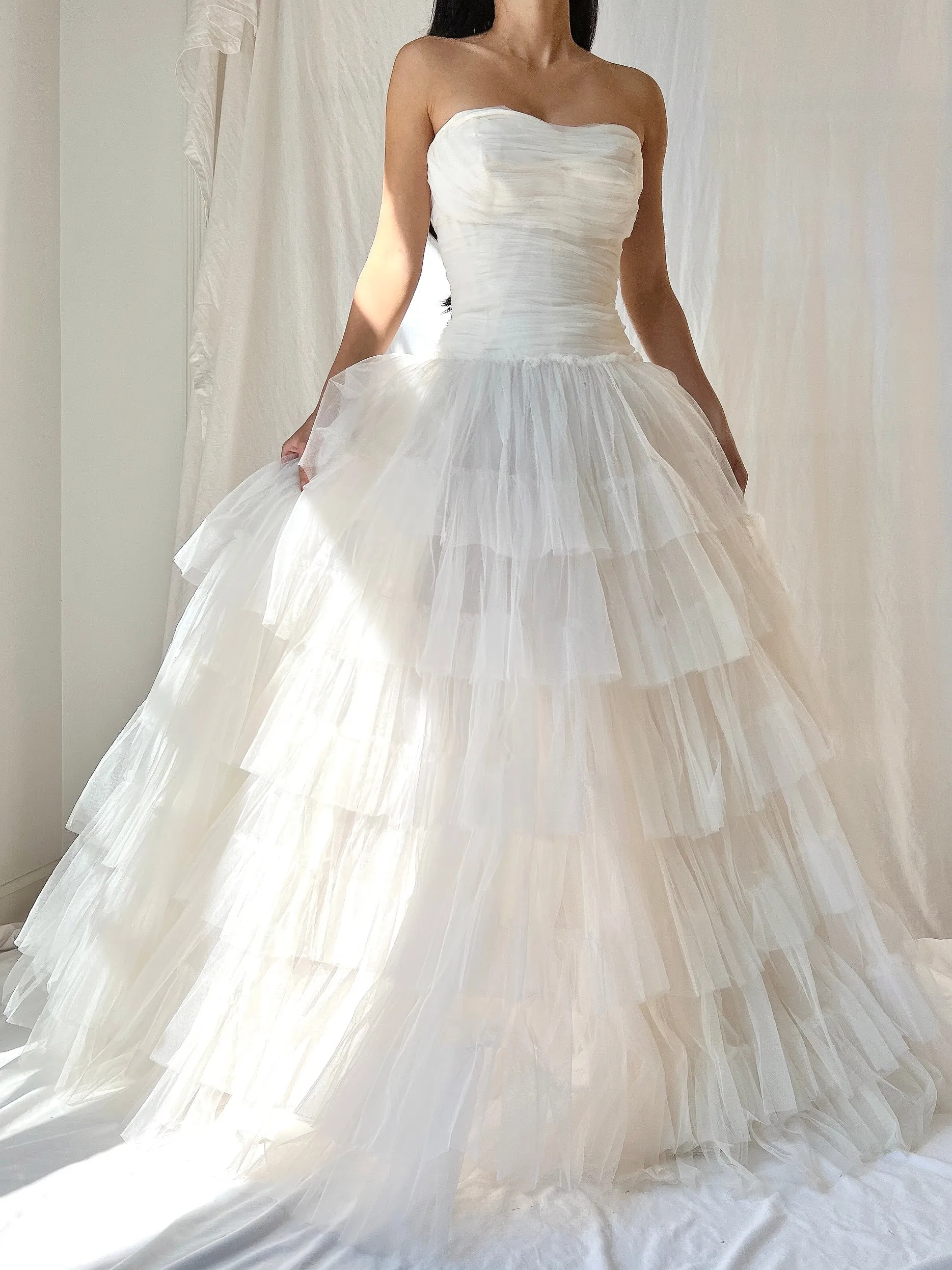 1950s Dress Tulle Dress - XXS