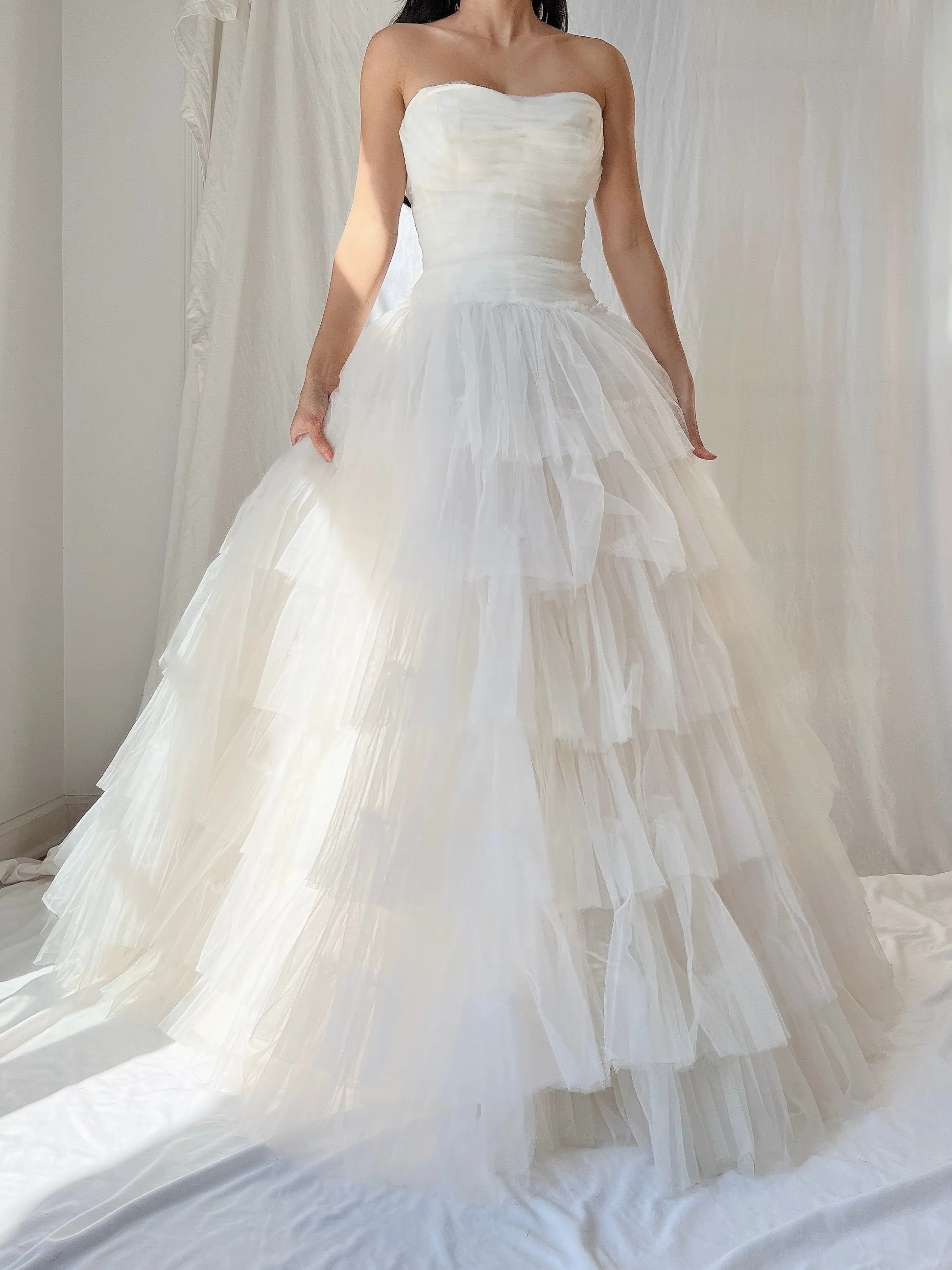 1950s Dress Tulle Dress - XXS
