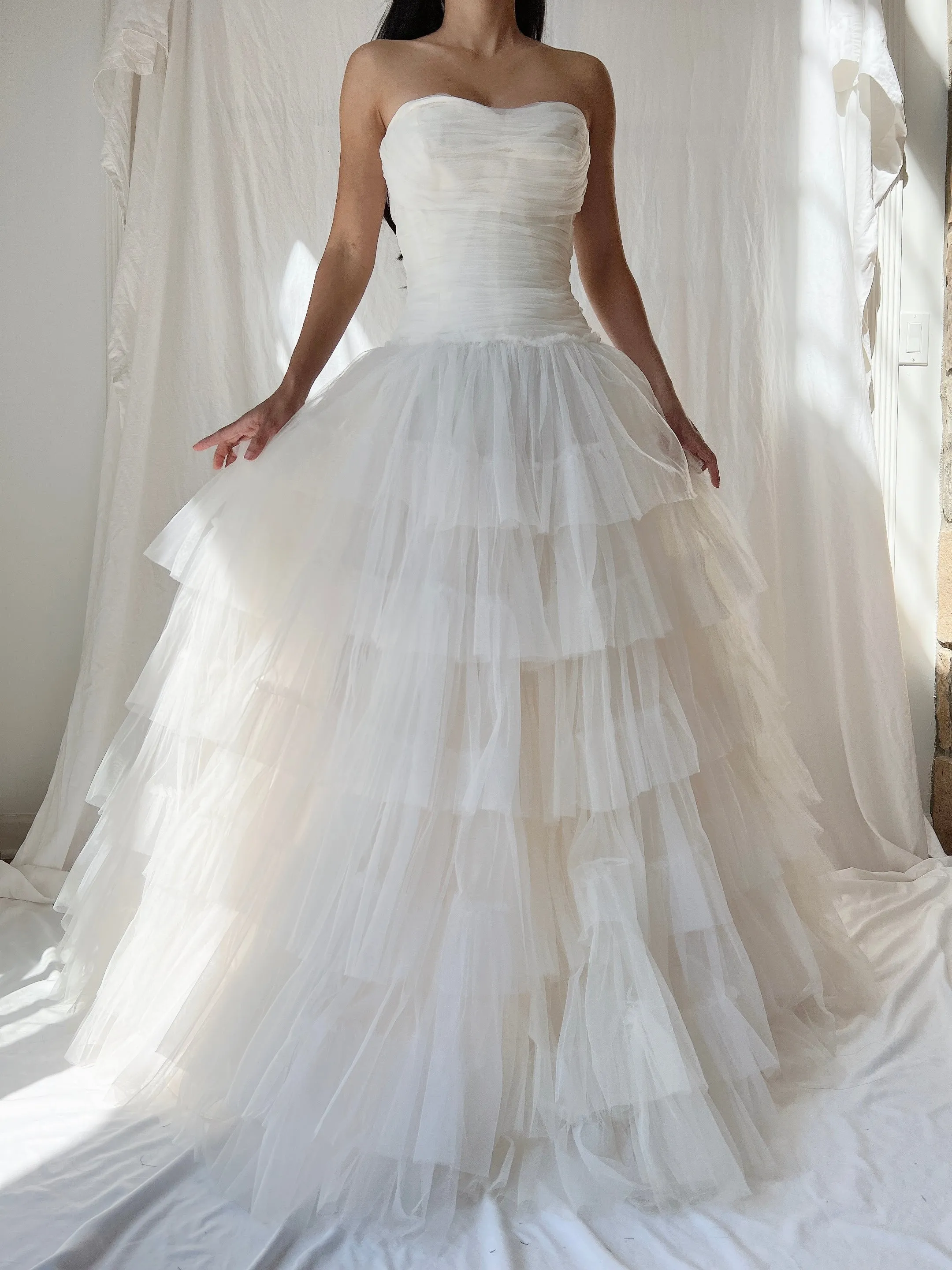 1950s Dress Tulle Dress - XXS