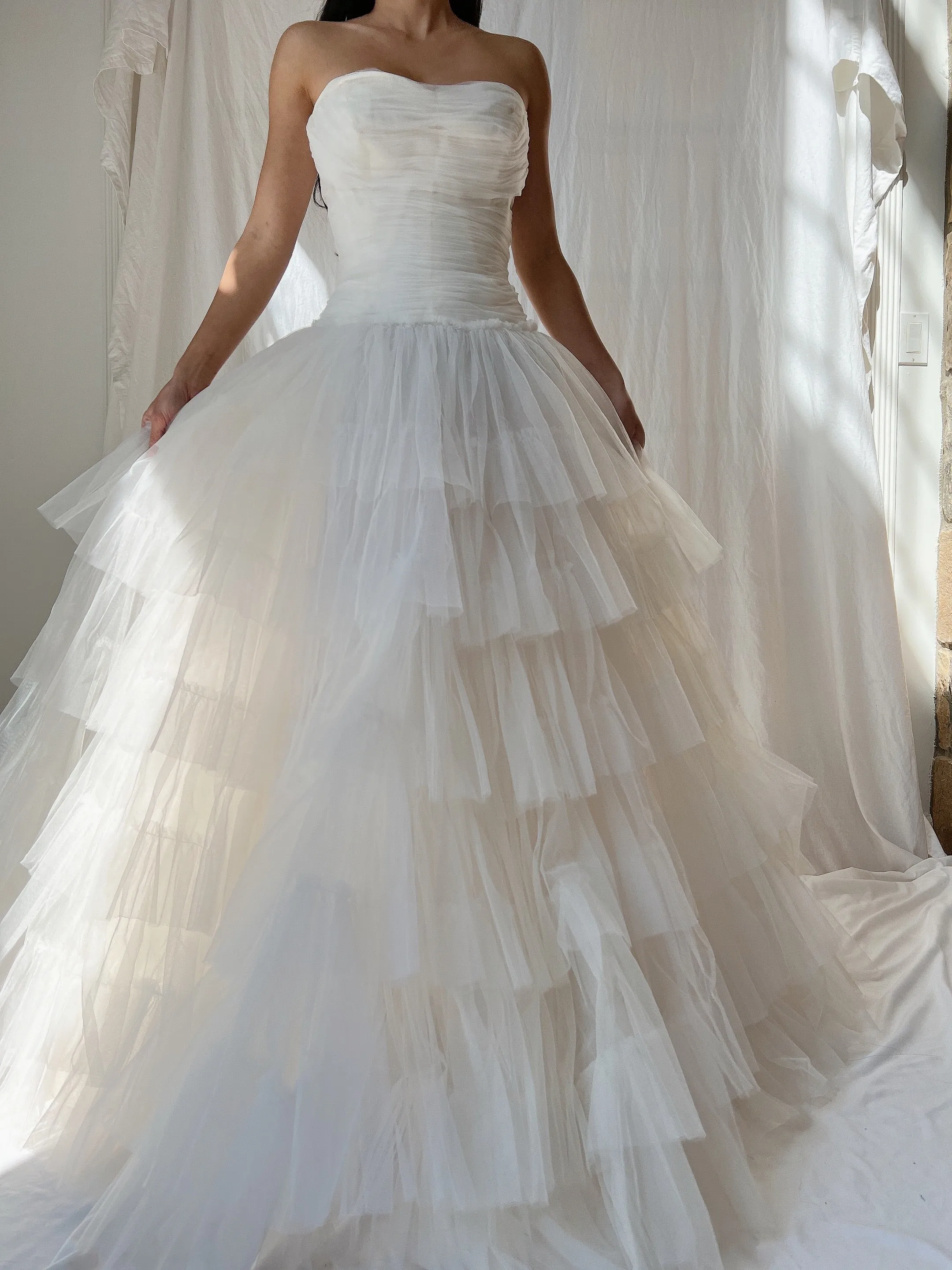 1950s Dress Tulle Dress - XXS