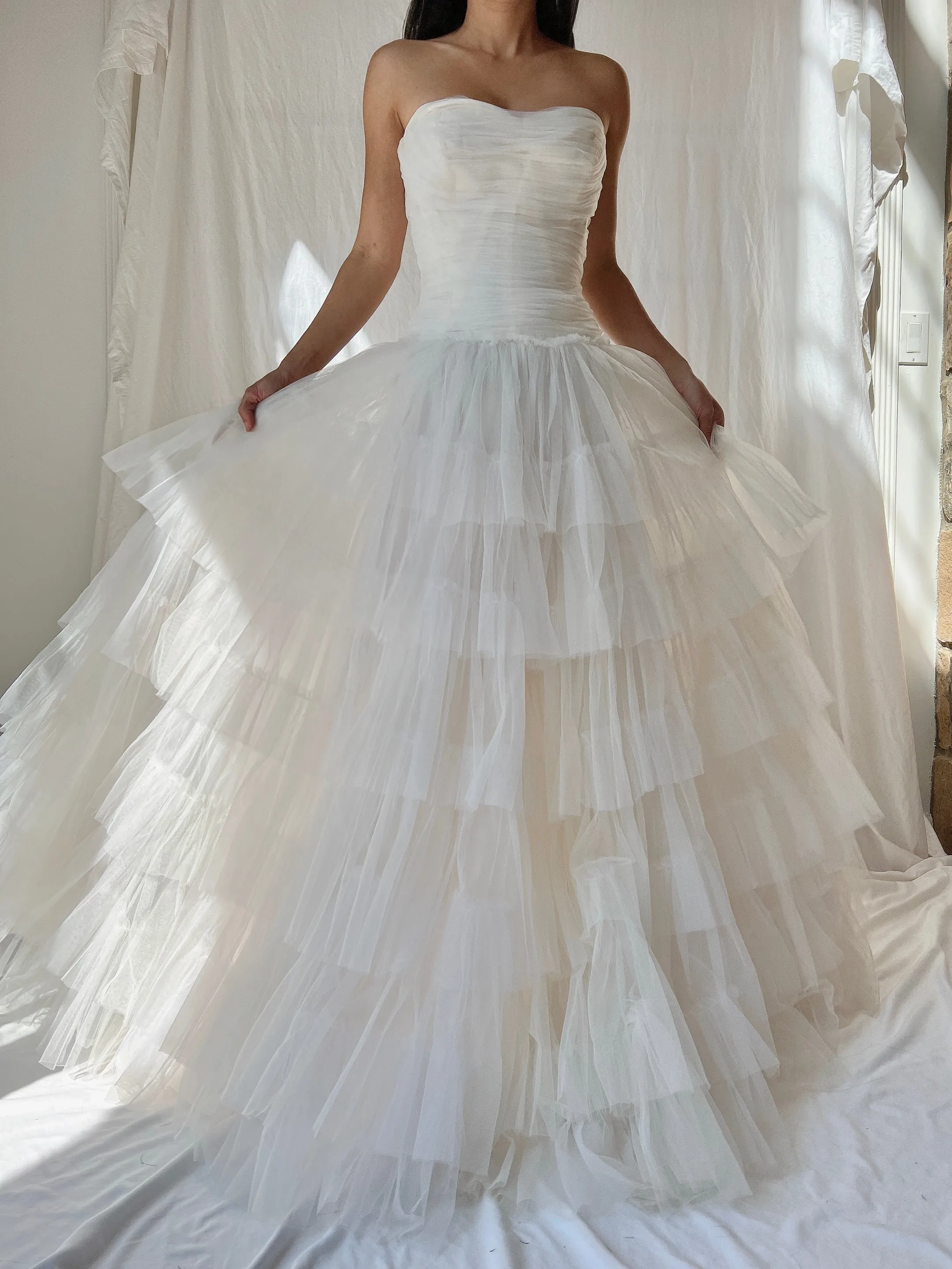 1950s Dress Tulle Dress - XXS