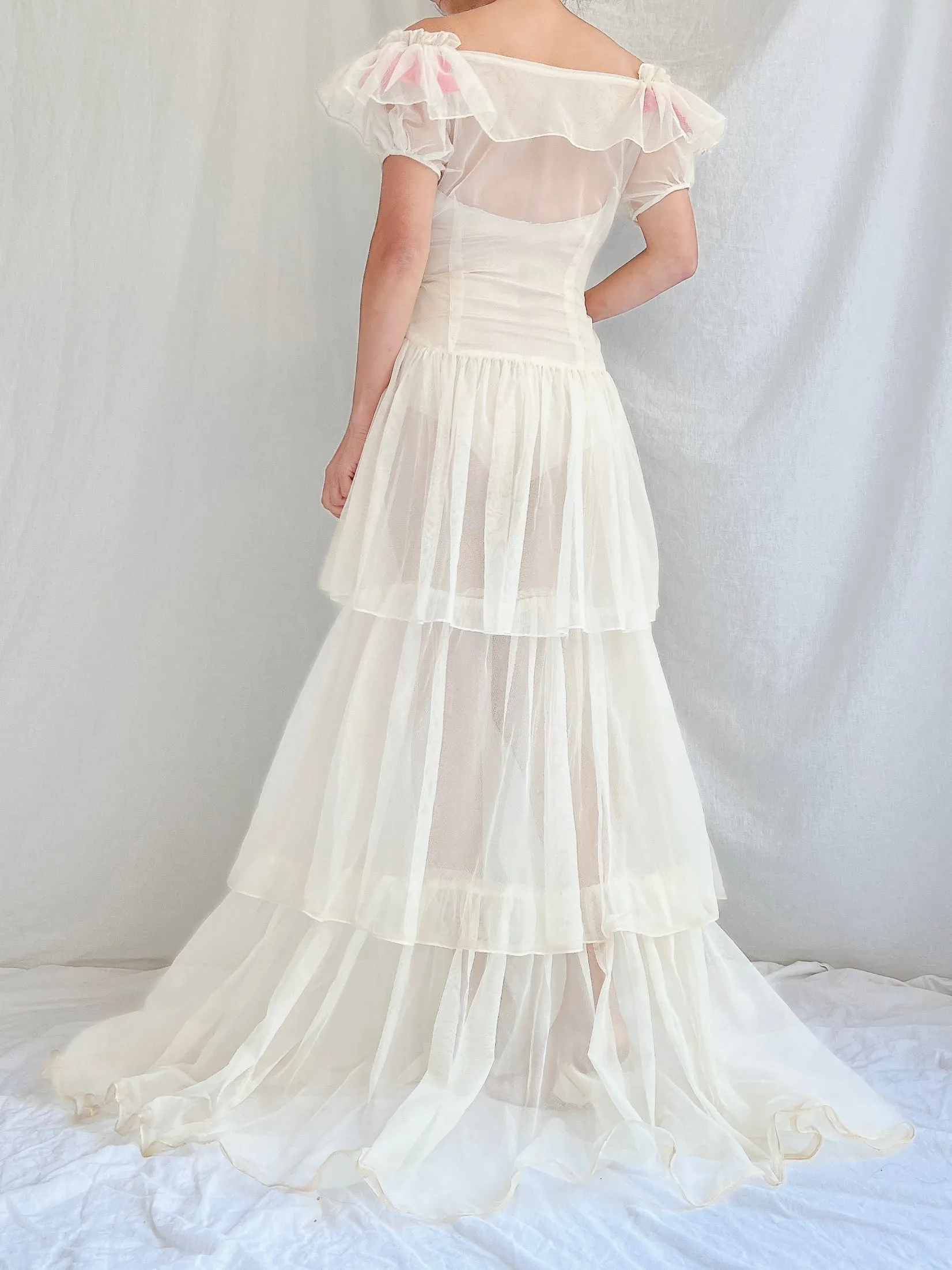 1950s Net Layered Gown - S/M