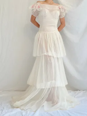 1950s Net Layered Gown - S/M