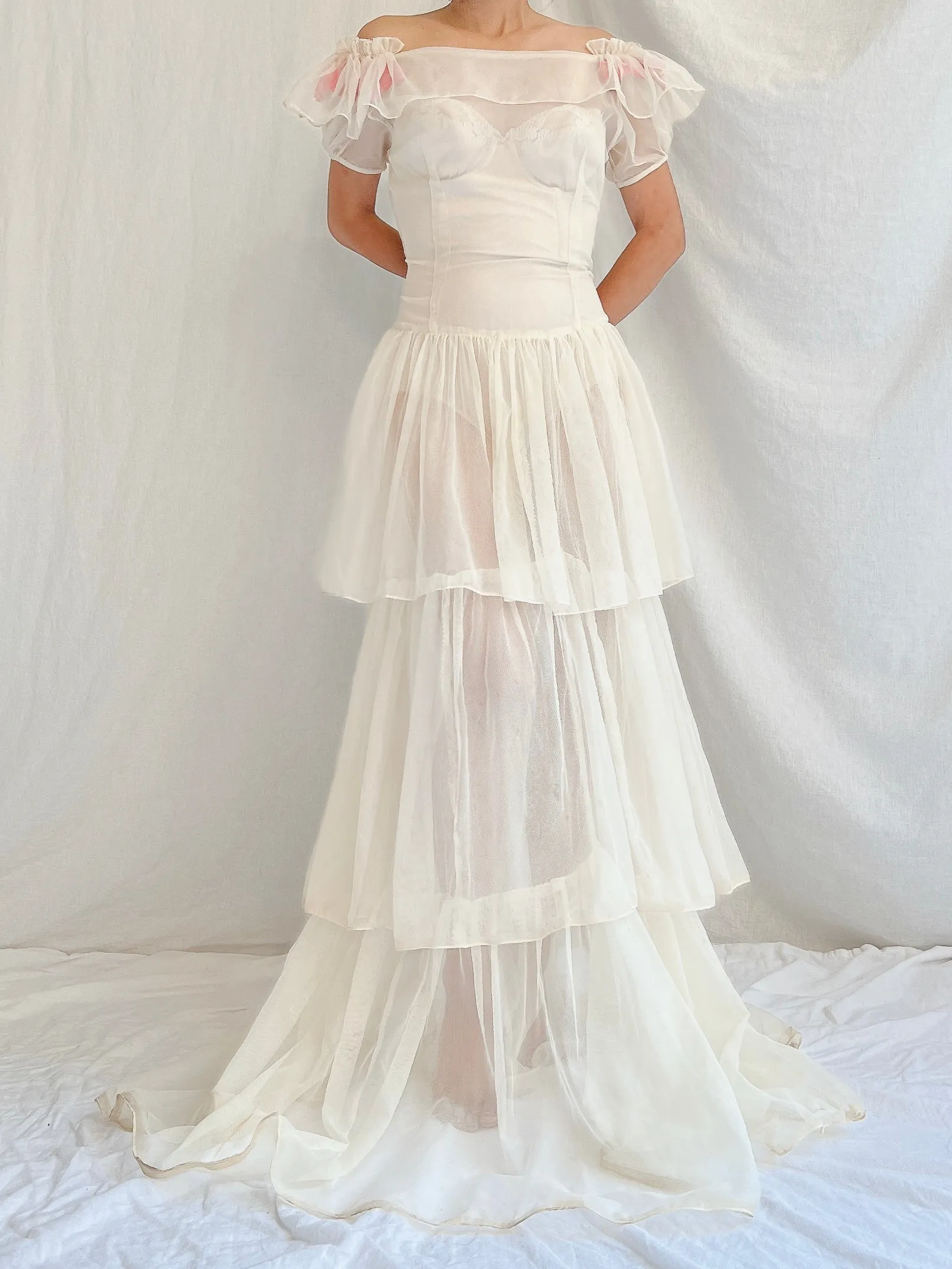 1950s Net Layered Gown - S/M