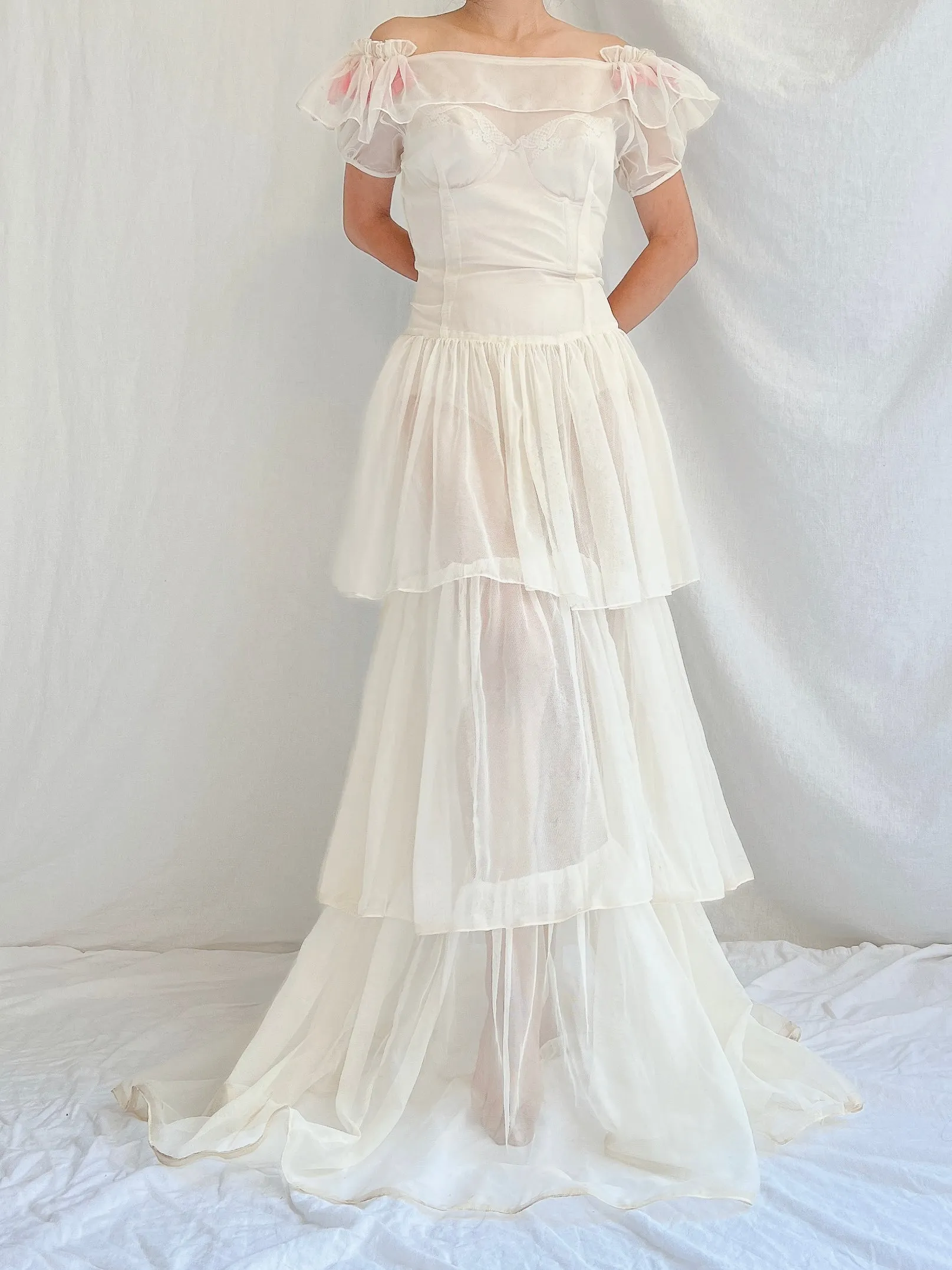 1950s Net Layered Gown - S/M