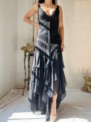 1990s Silk Handkerchief Dress - S/M