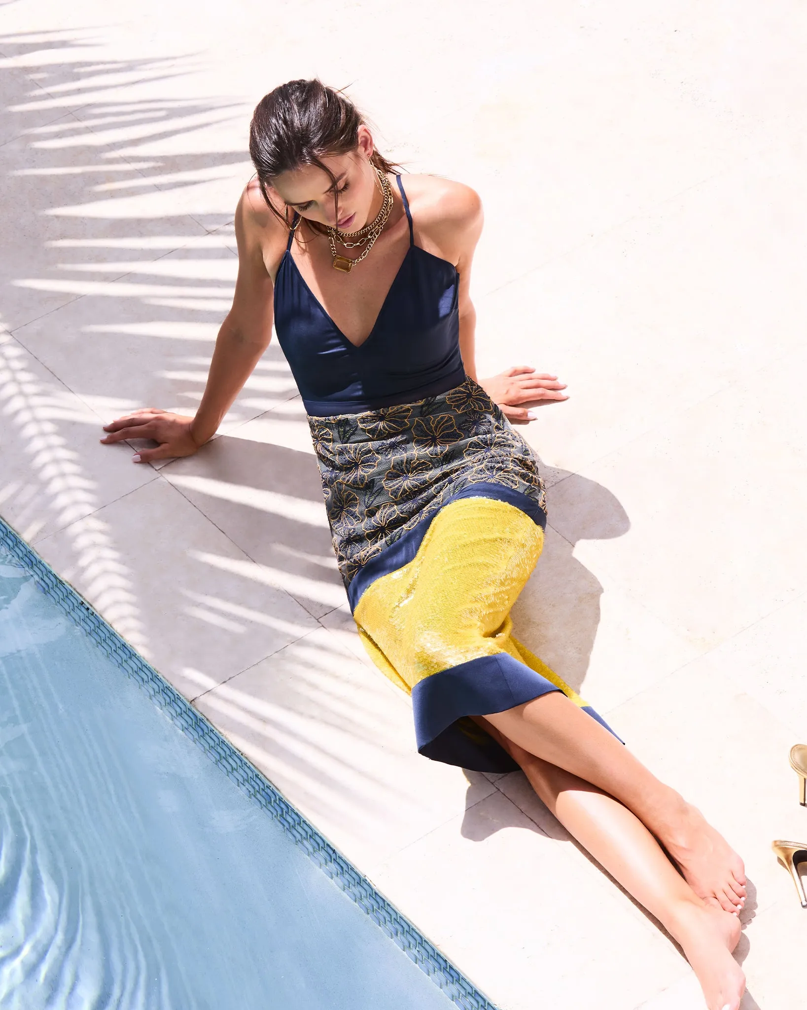 Akane Embellished Midi Dress