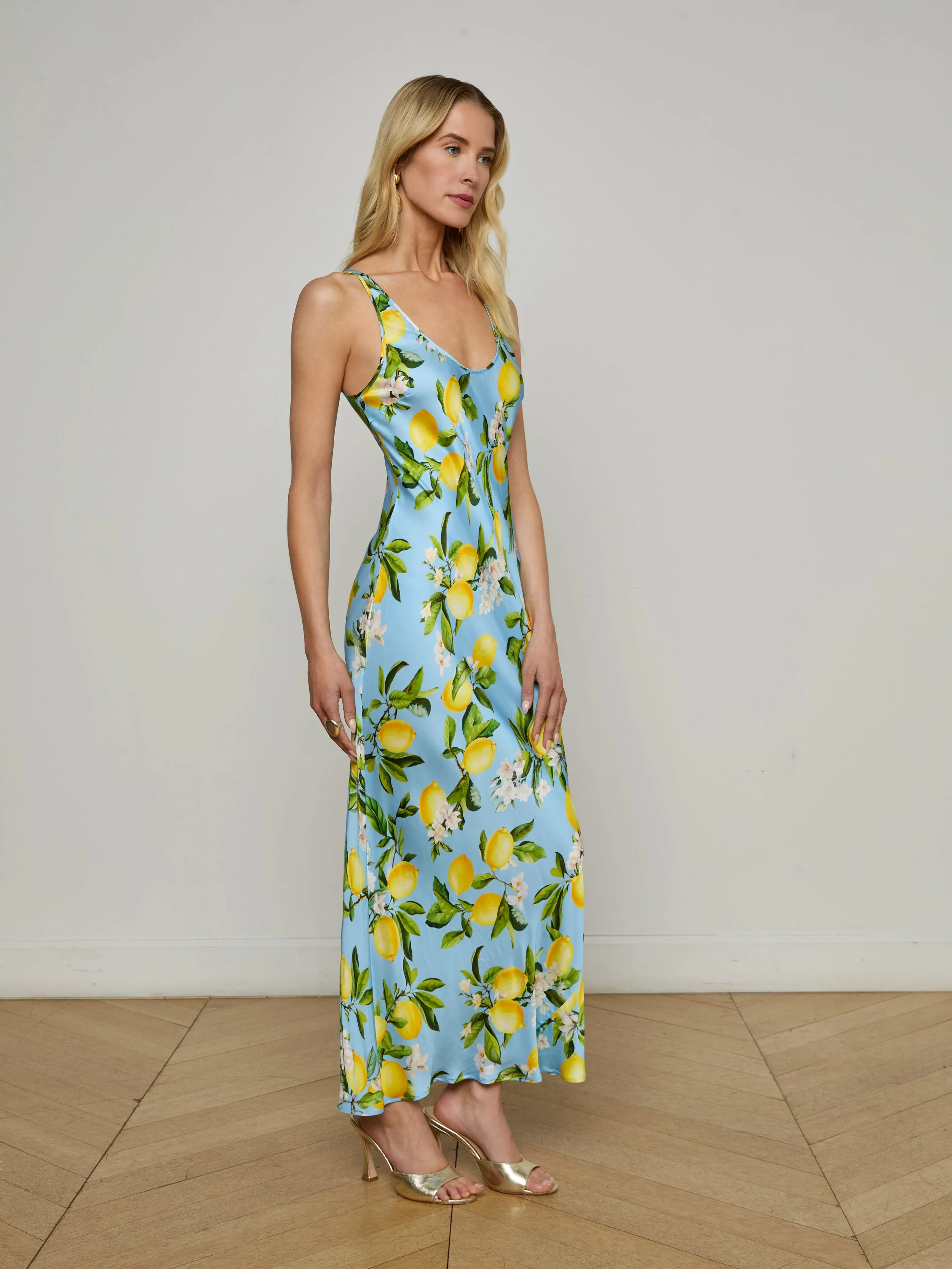 Akiya Satin Maxi Dress