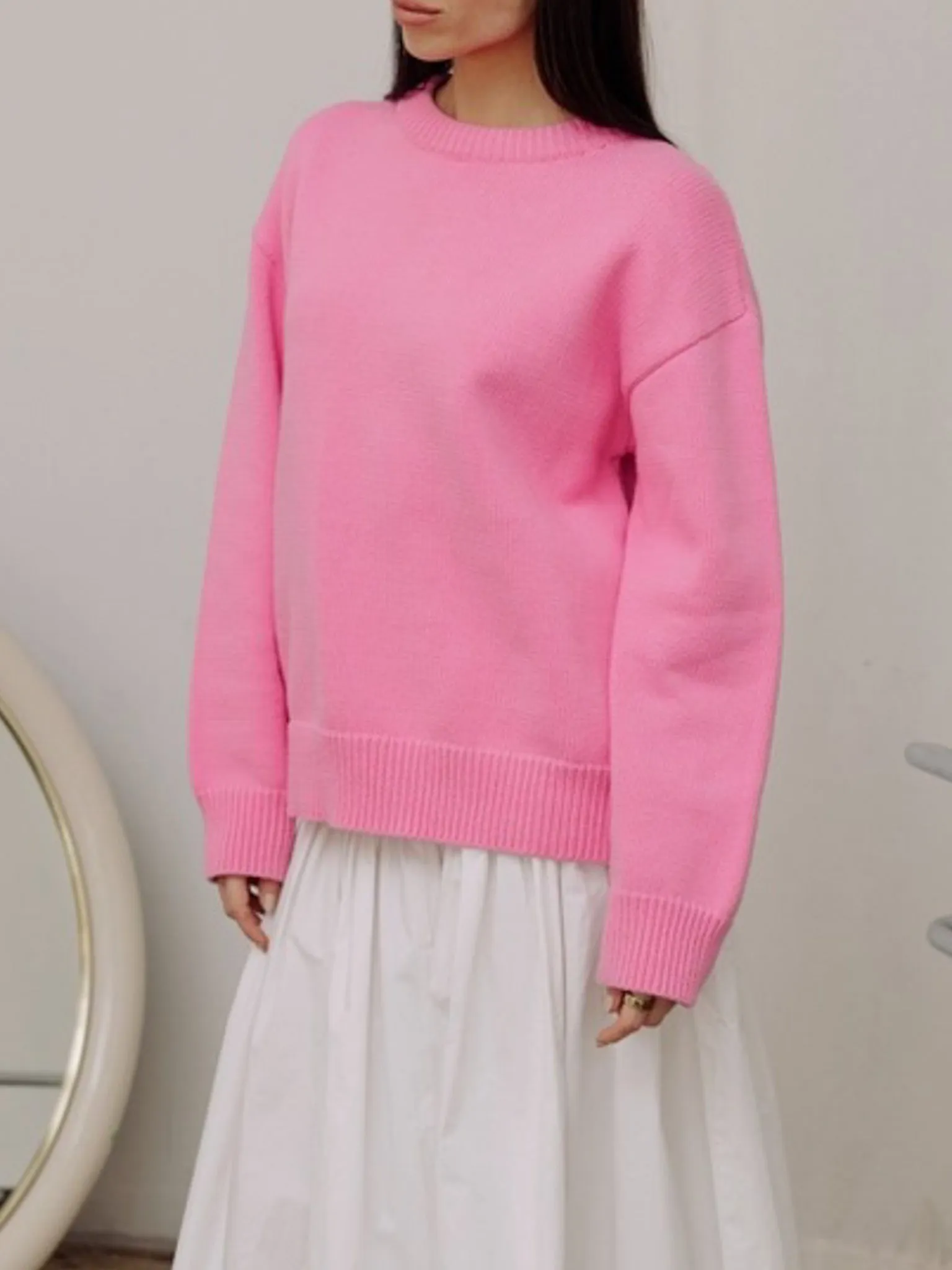 Alex Crewneck Sweater Pink