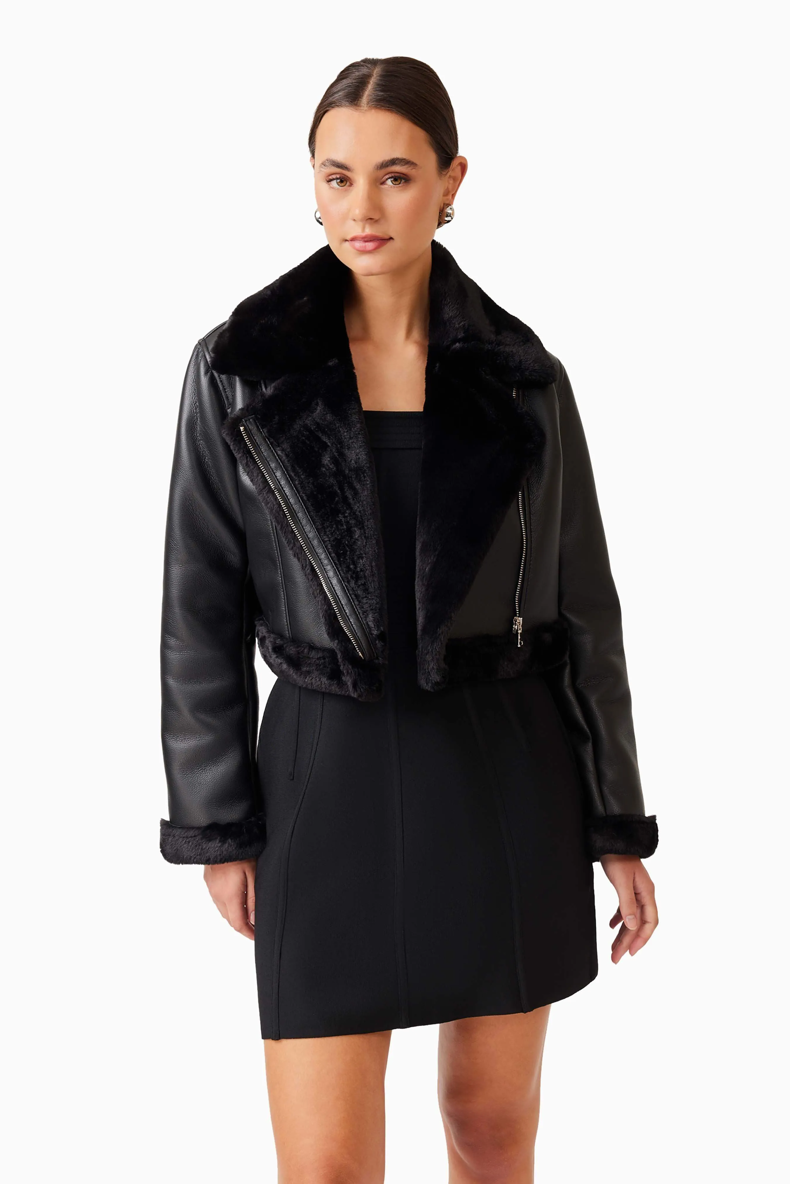 Alta Cropped Jacket in Black