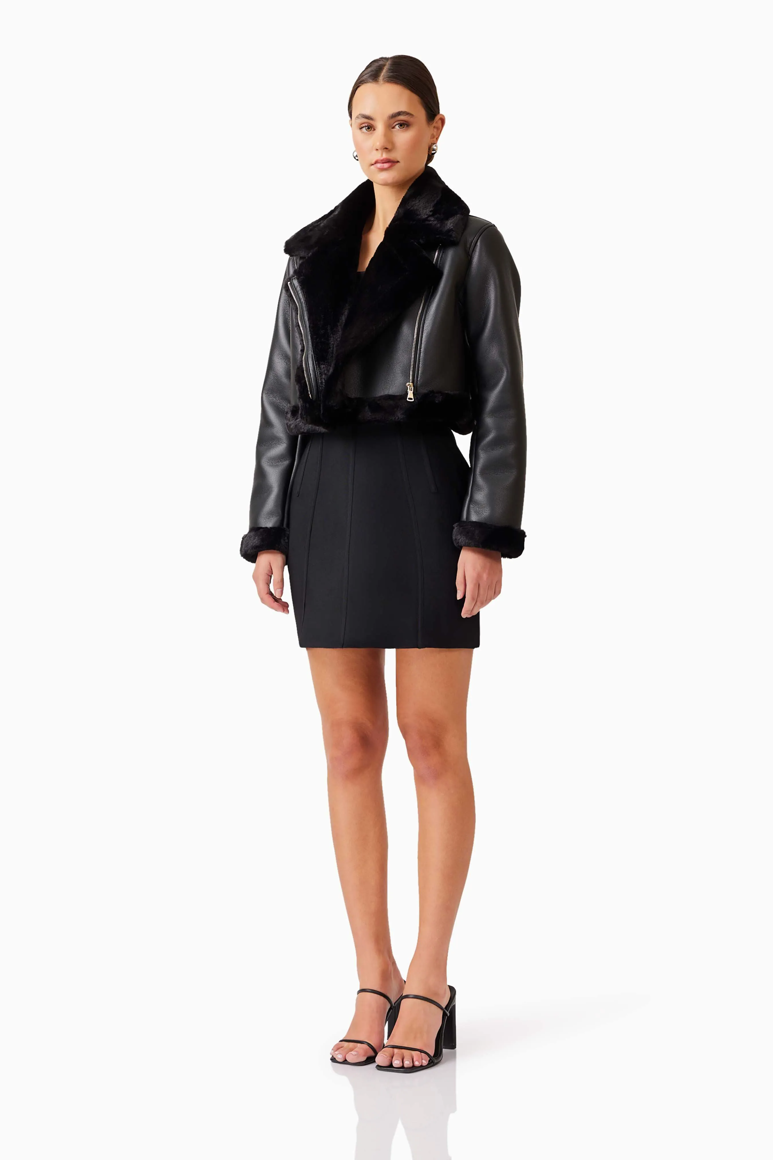 Alta Cropped Jacket in Black