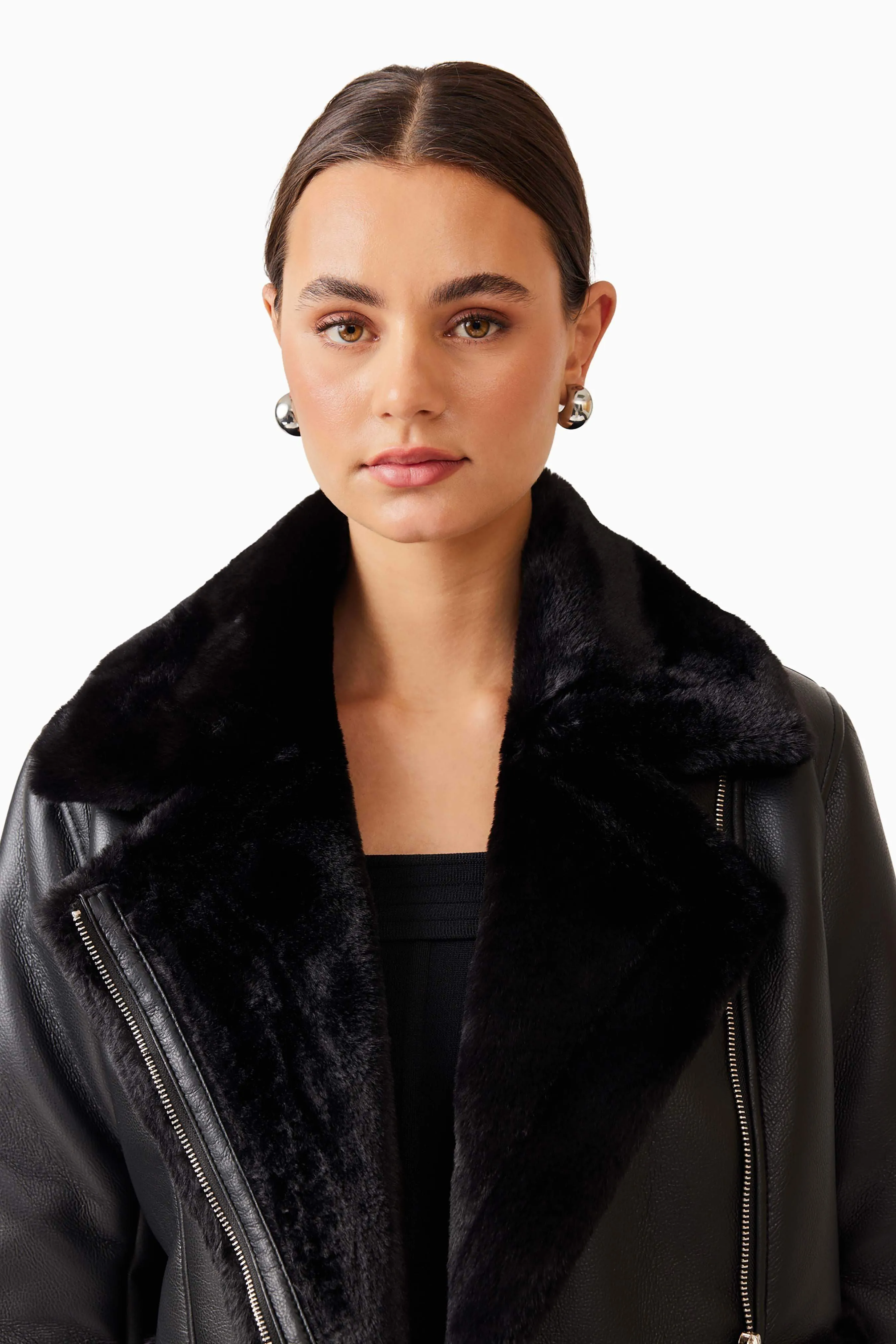 Alta Cropped Jacket in Black