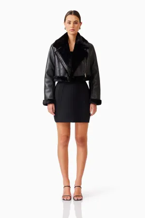 Alta Cropped Jacket in Black