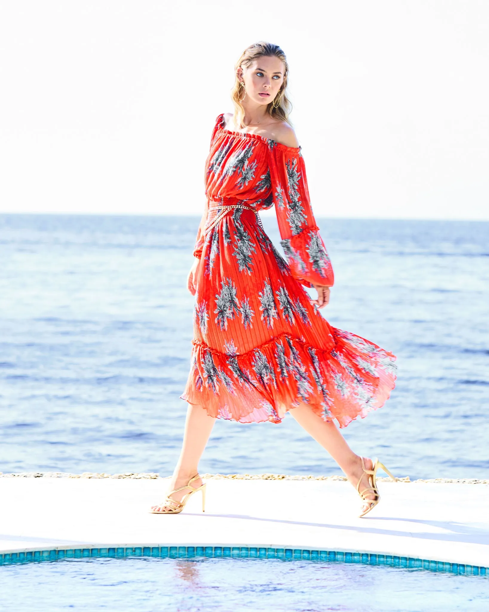 Alyce Smocked Off-The-Shoulder Maxi Dress