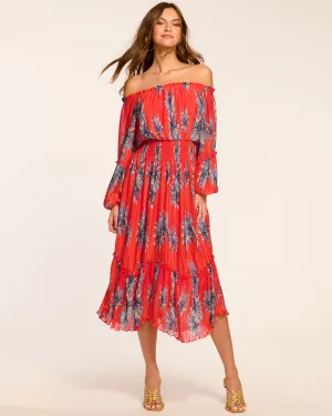 Alyce Smocked Off-The-Shoulder Maxi Dress