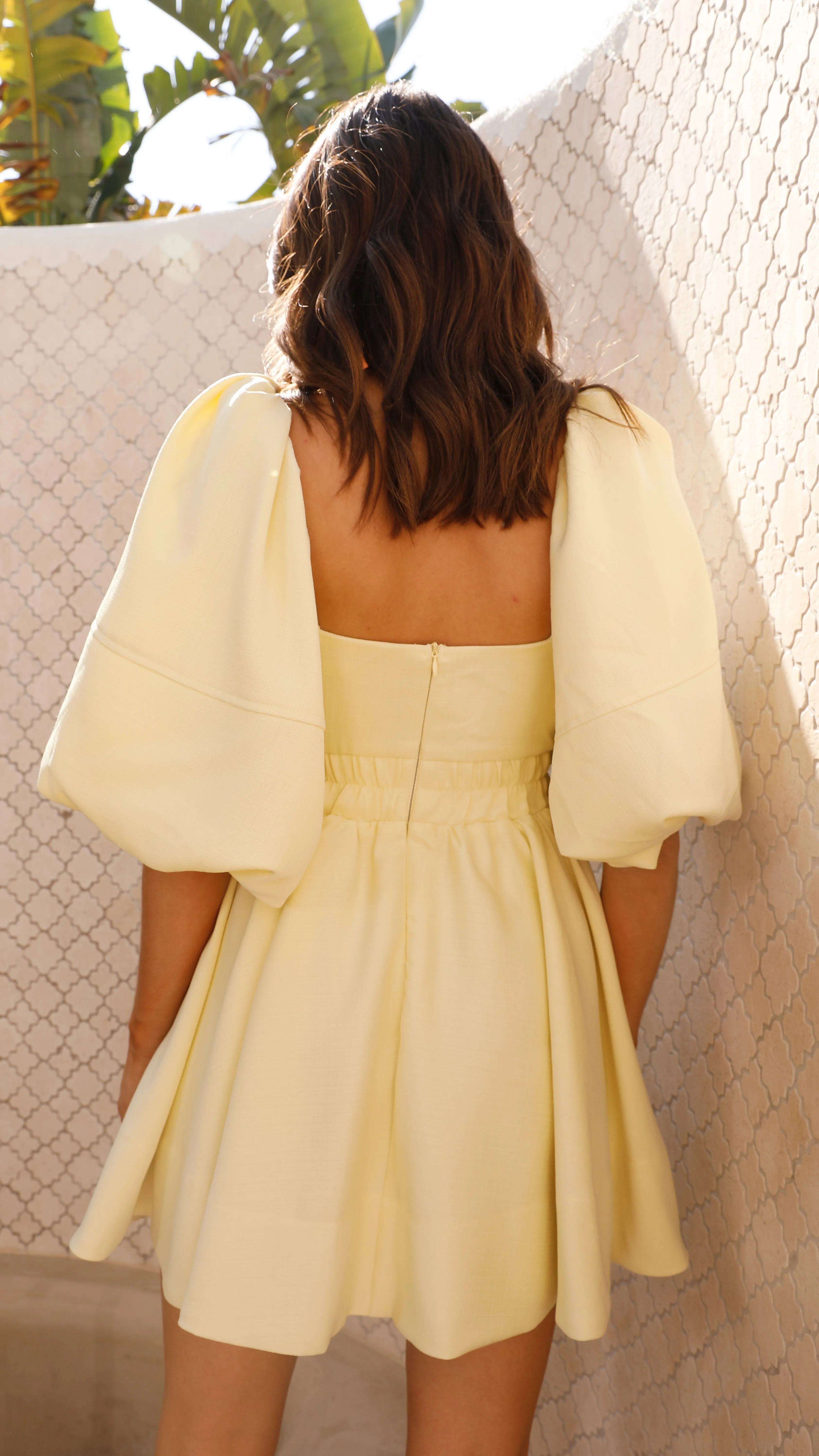 Amayah Mini Dress - Yellow