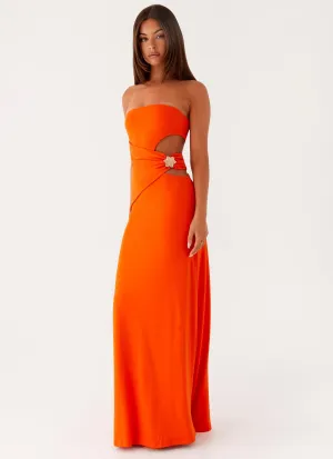 Anetta Maxi Dress - Orange