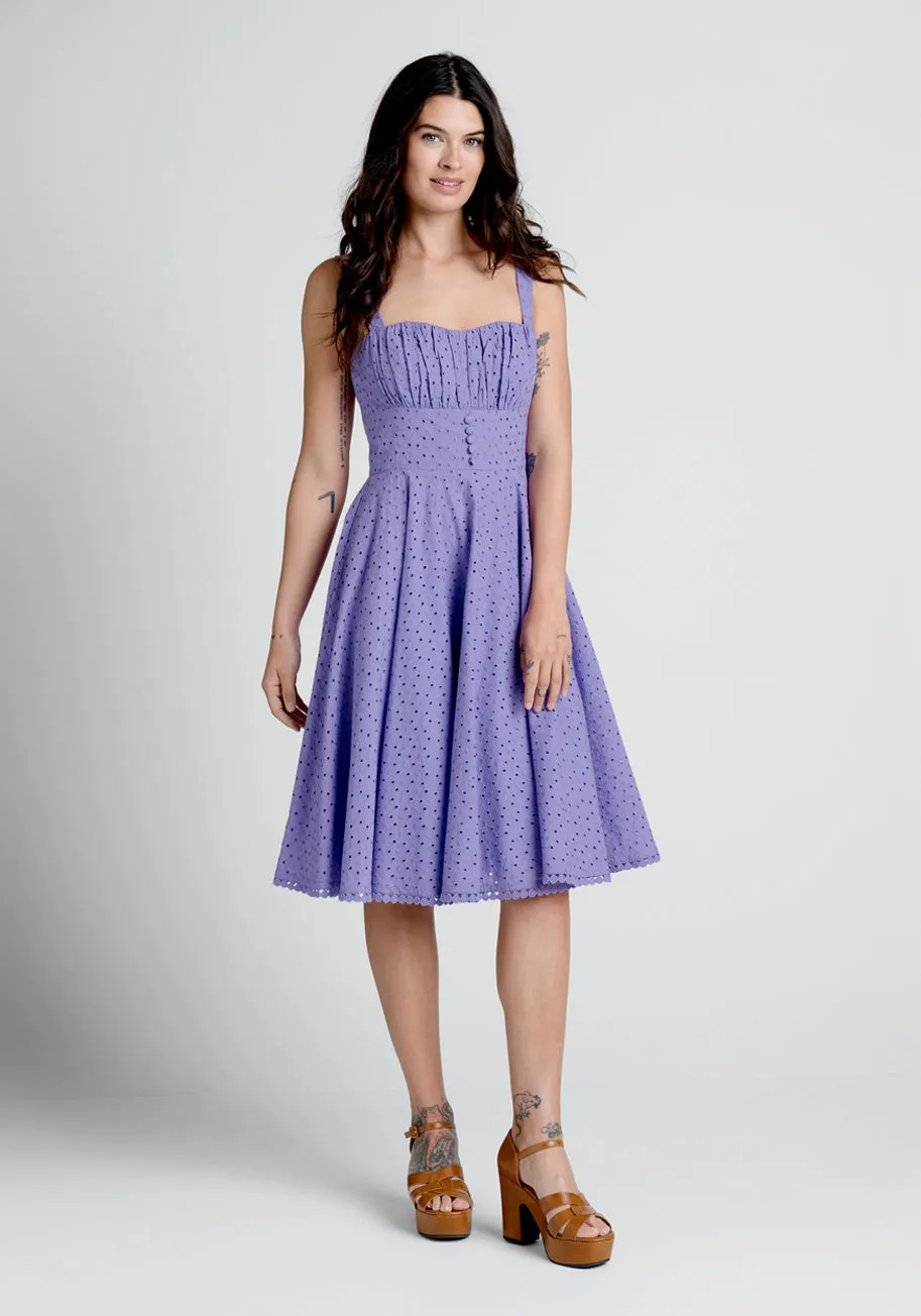 Anglaise For Days Fit and Flare Dress