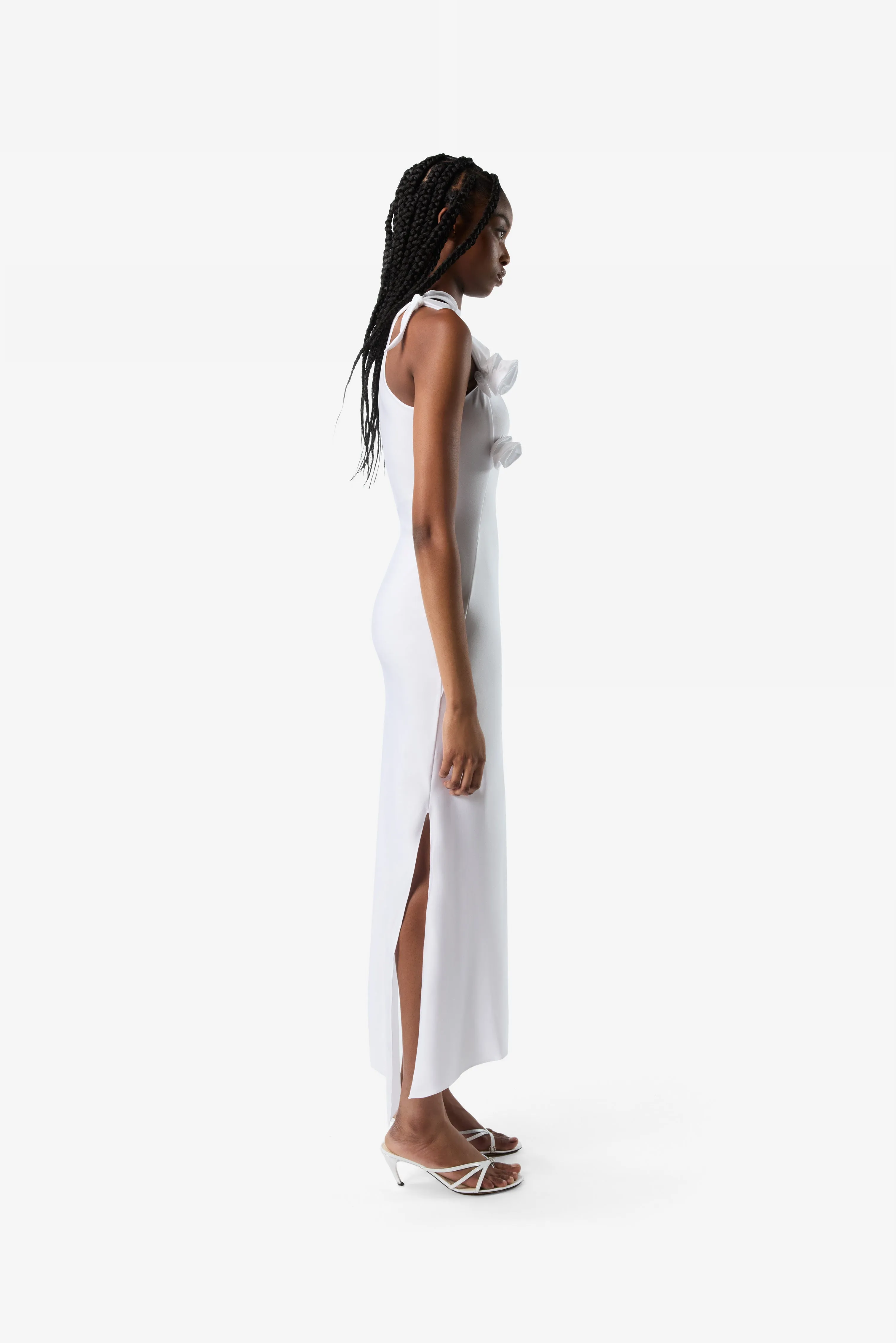 Asymmetric Flower Gown