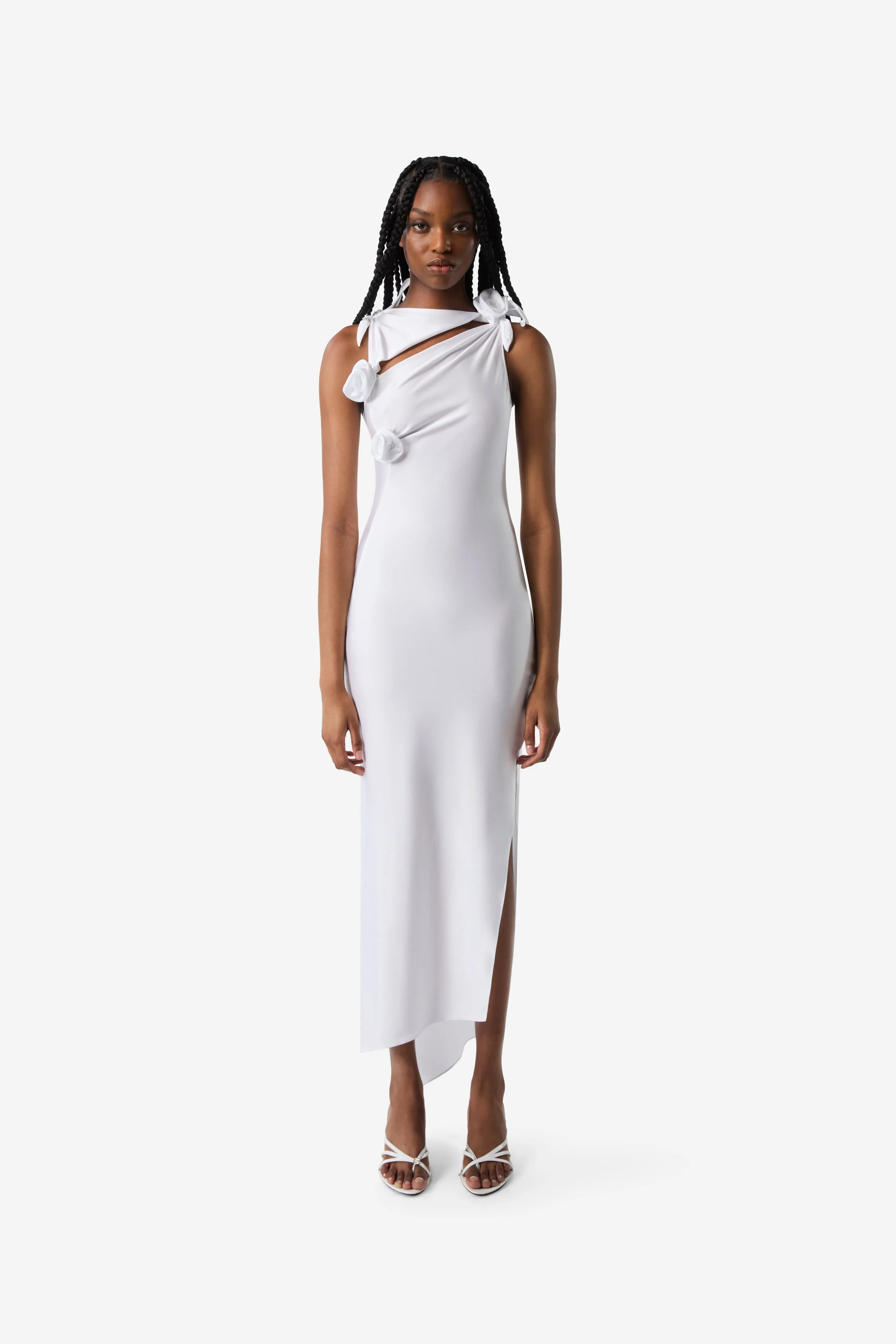 Asymmetric Flower Gown