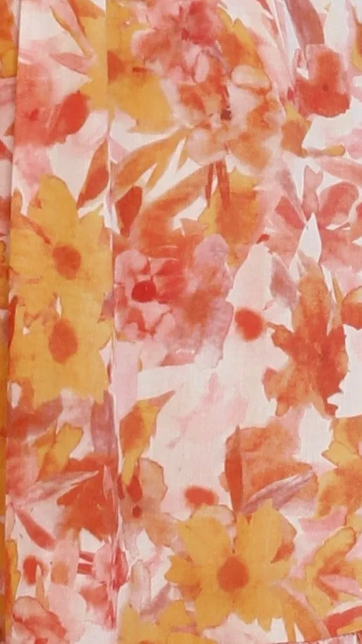 Bairbre Maxi Dress - Orange/Red Floral