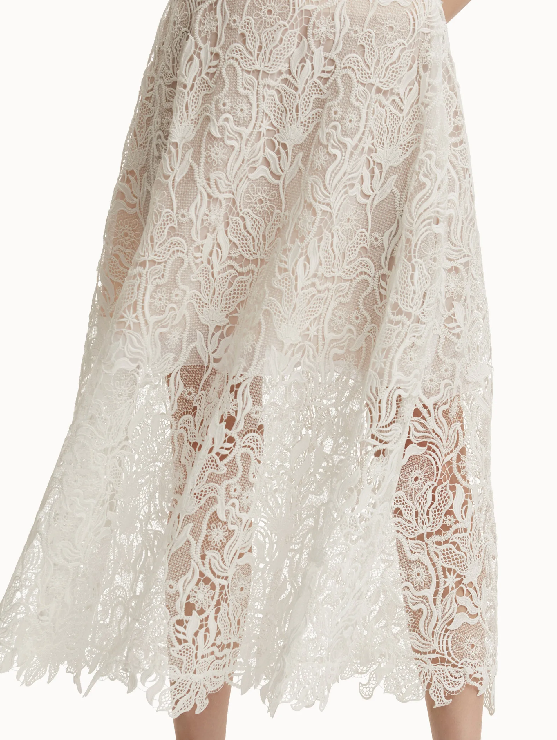 Bellflower Guipure Skirt