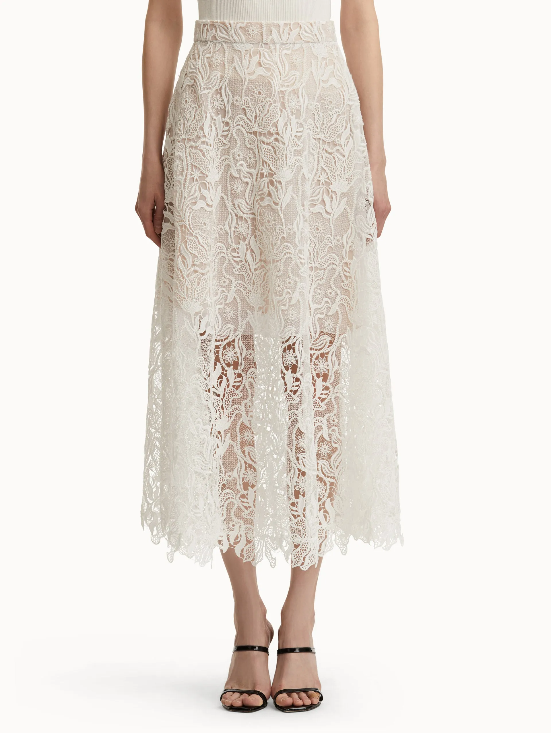Bellflower Guipure Skirt