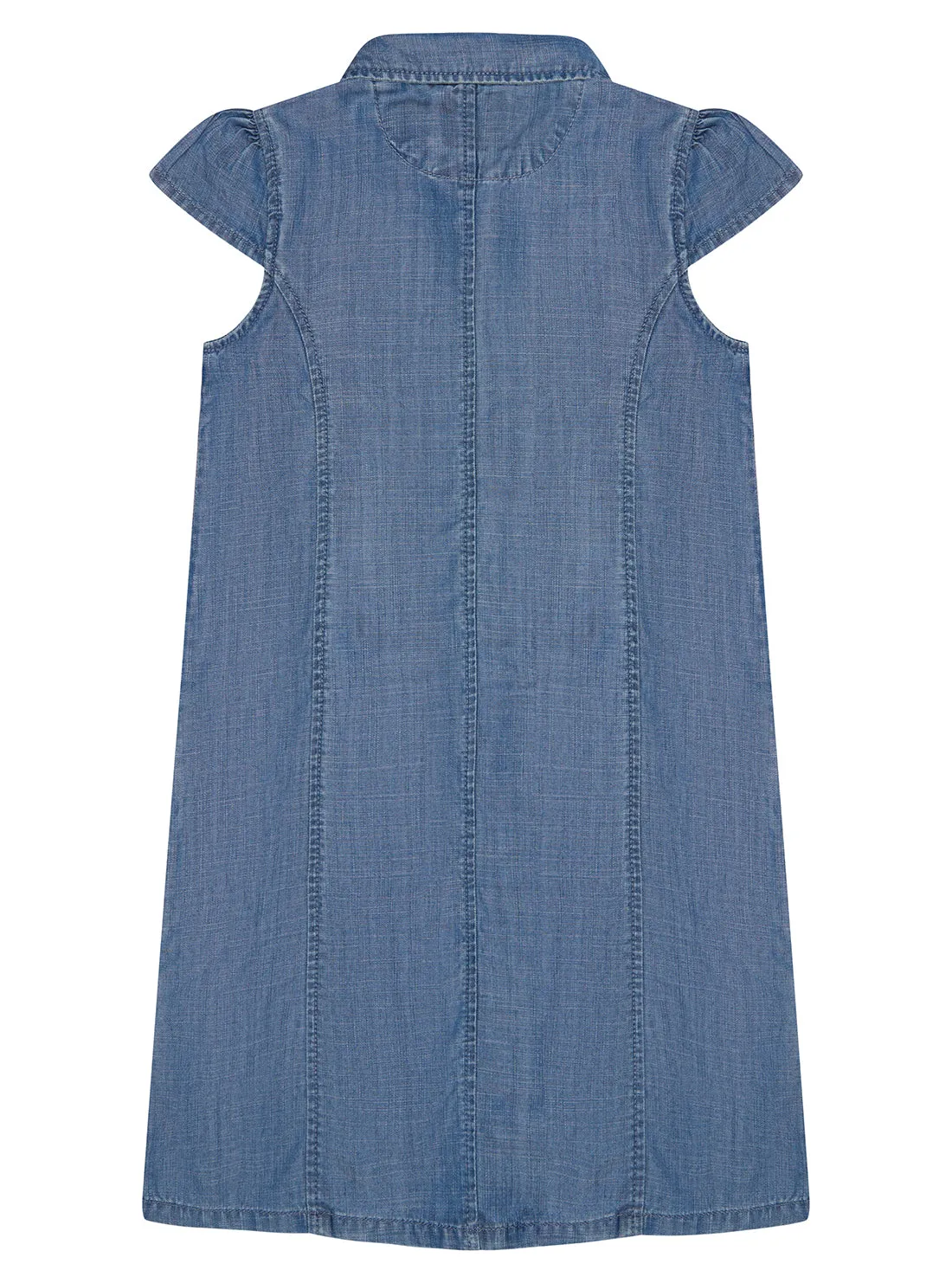 Blue Denim Short Sleeve Dress (2-7)