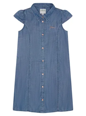 Blue Denim Short Sleeve Dress (2-7)