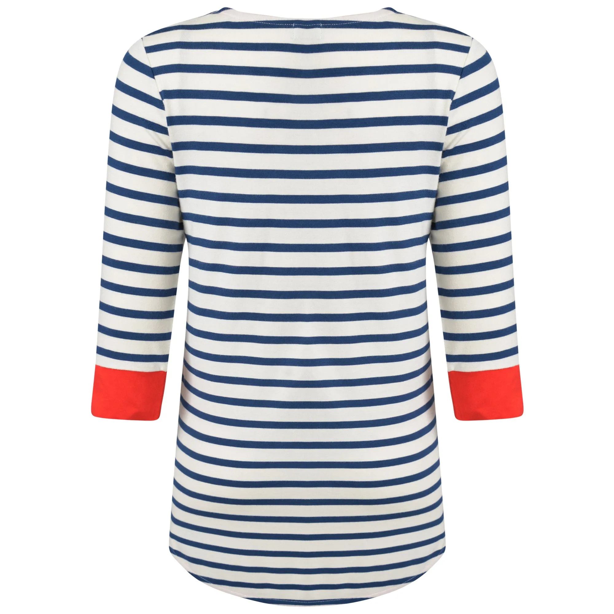 Brigitte Striped Top Cream/Navy/Red