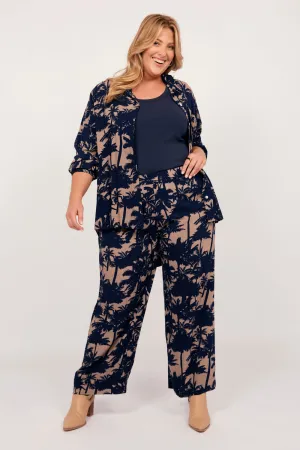 Camille Wide Leg Pant in Dusk