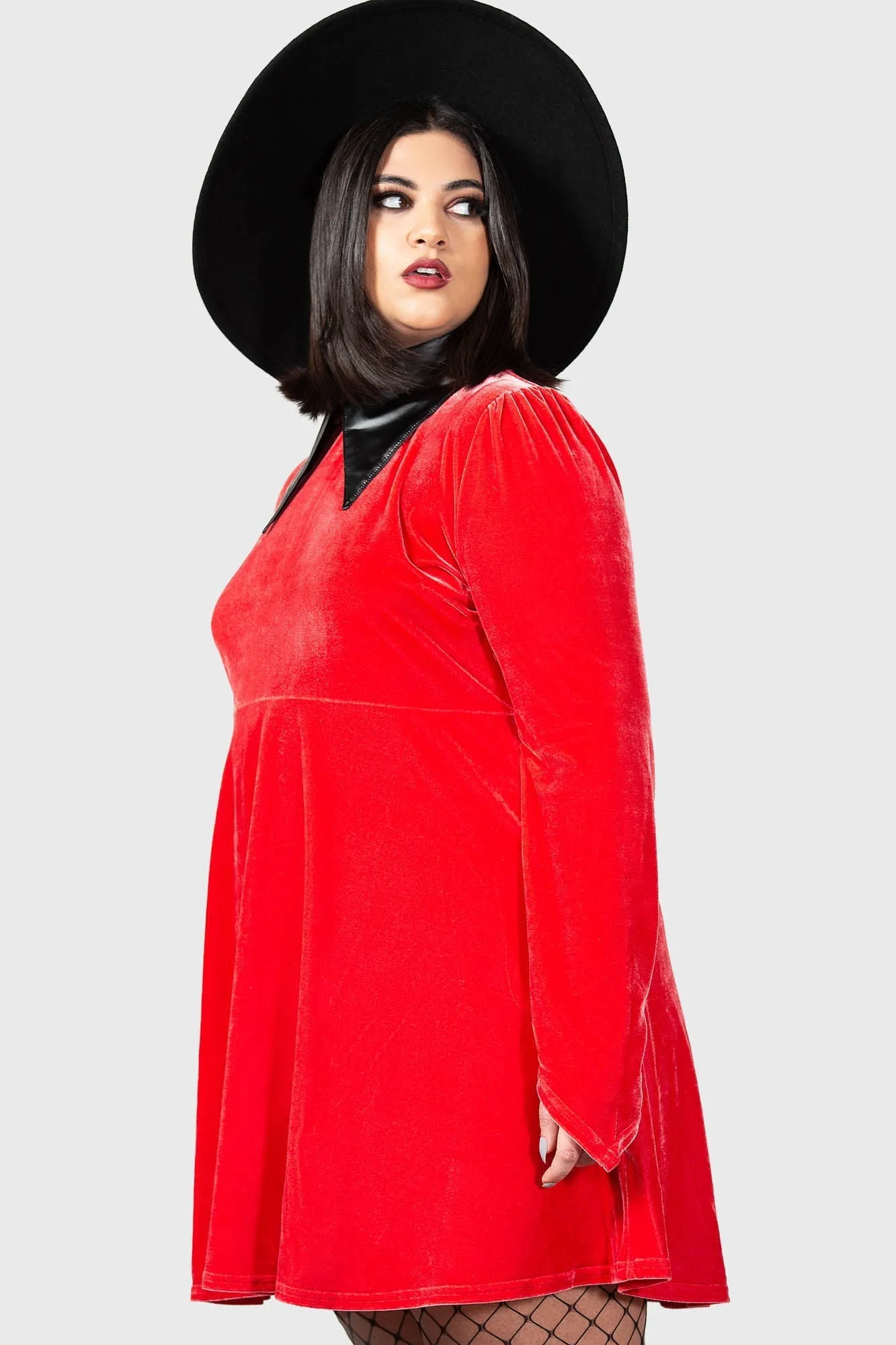 Cathedral II Skater Dress [RED] [PLUS] - Resurrect