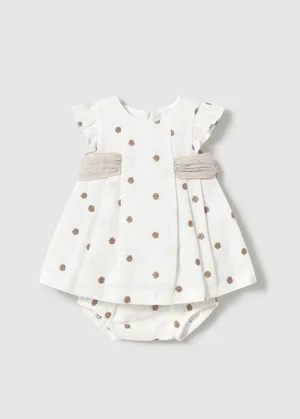 Channing Embroidered Dress & Bloomer Set - Cream