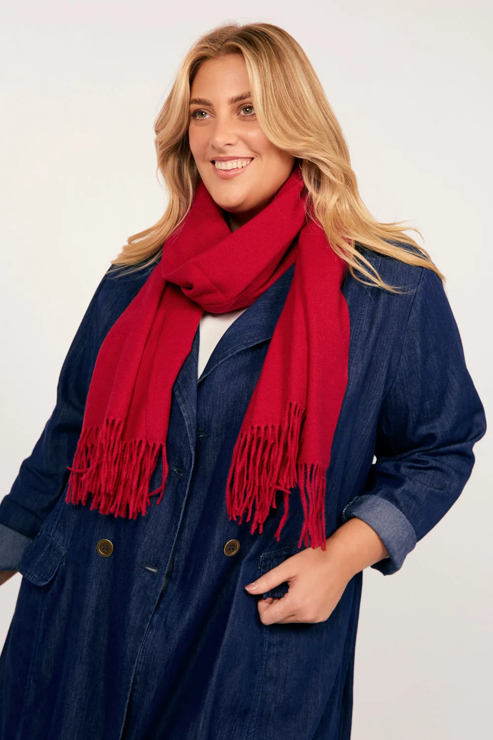Cherry Scarf in Red
