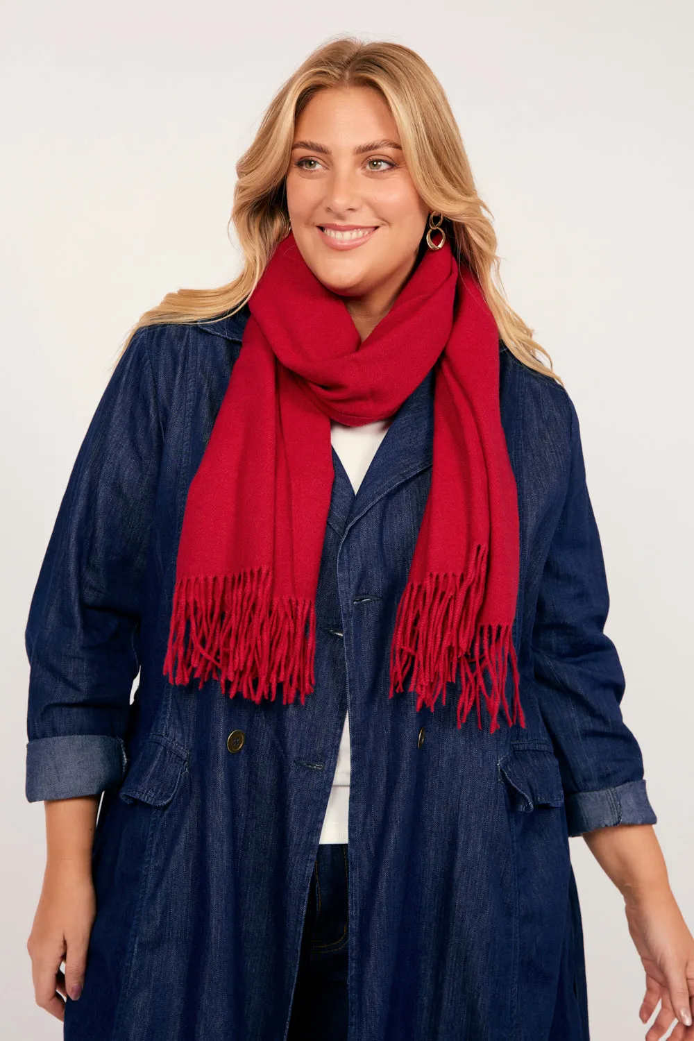 Cherry Scarf in Red