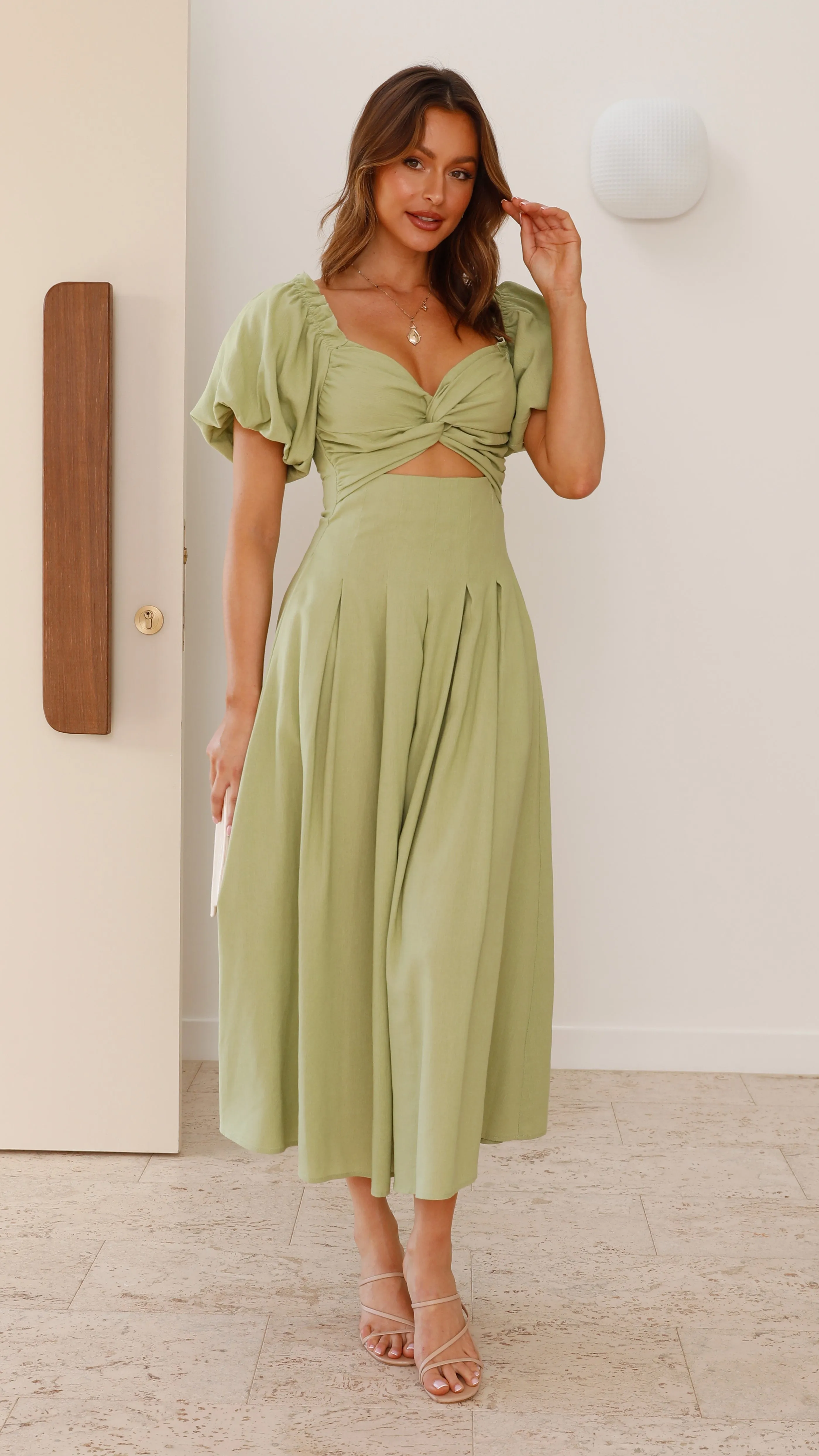 Christina Maxi Dress - Olive