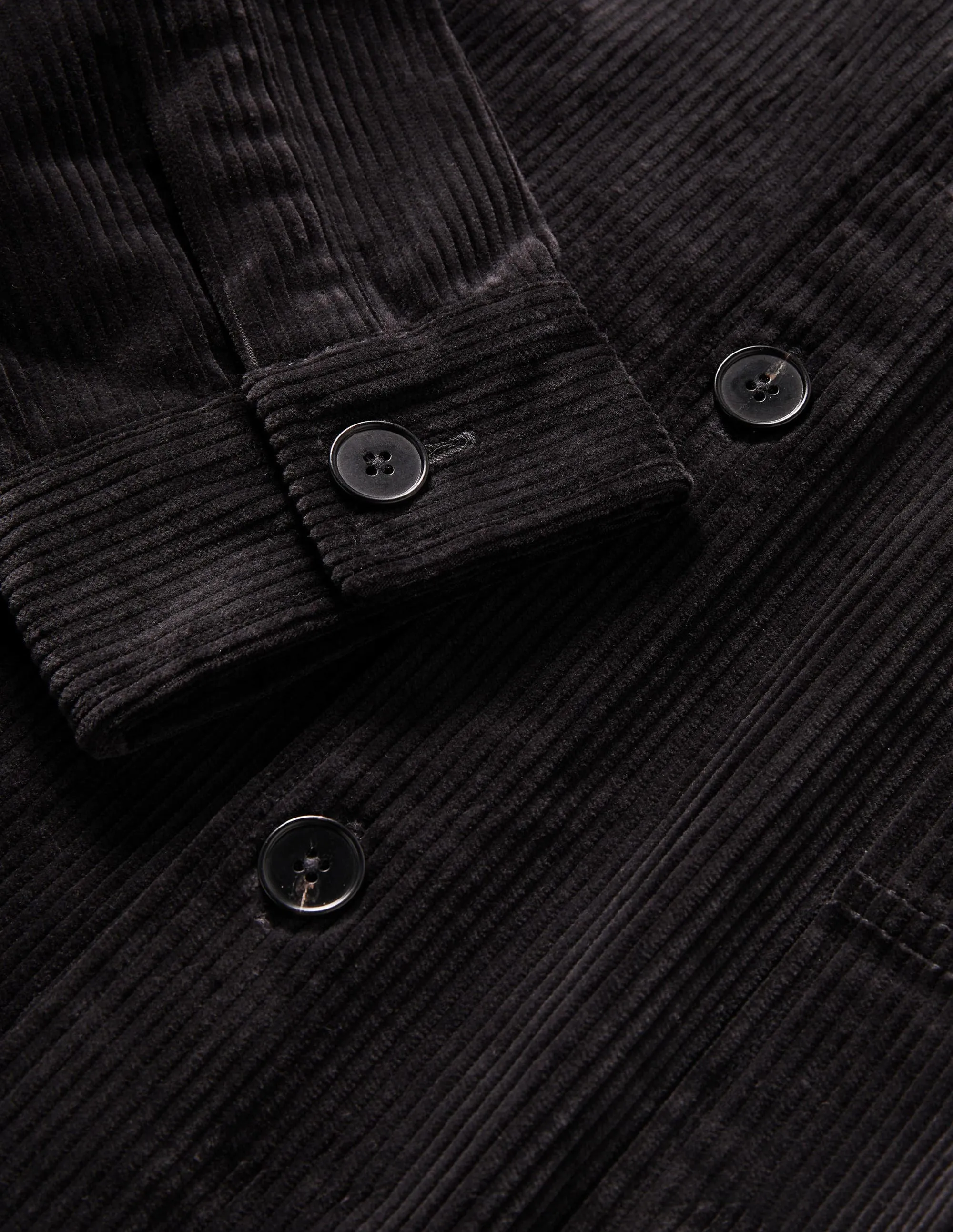 Chunky Cord Shacket-Dark Grey