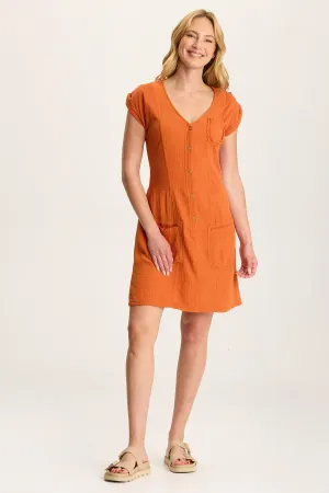 Crevin Lounge Dress in Plush Double Gauze