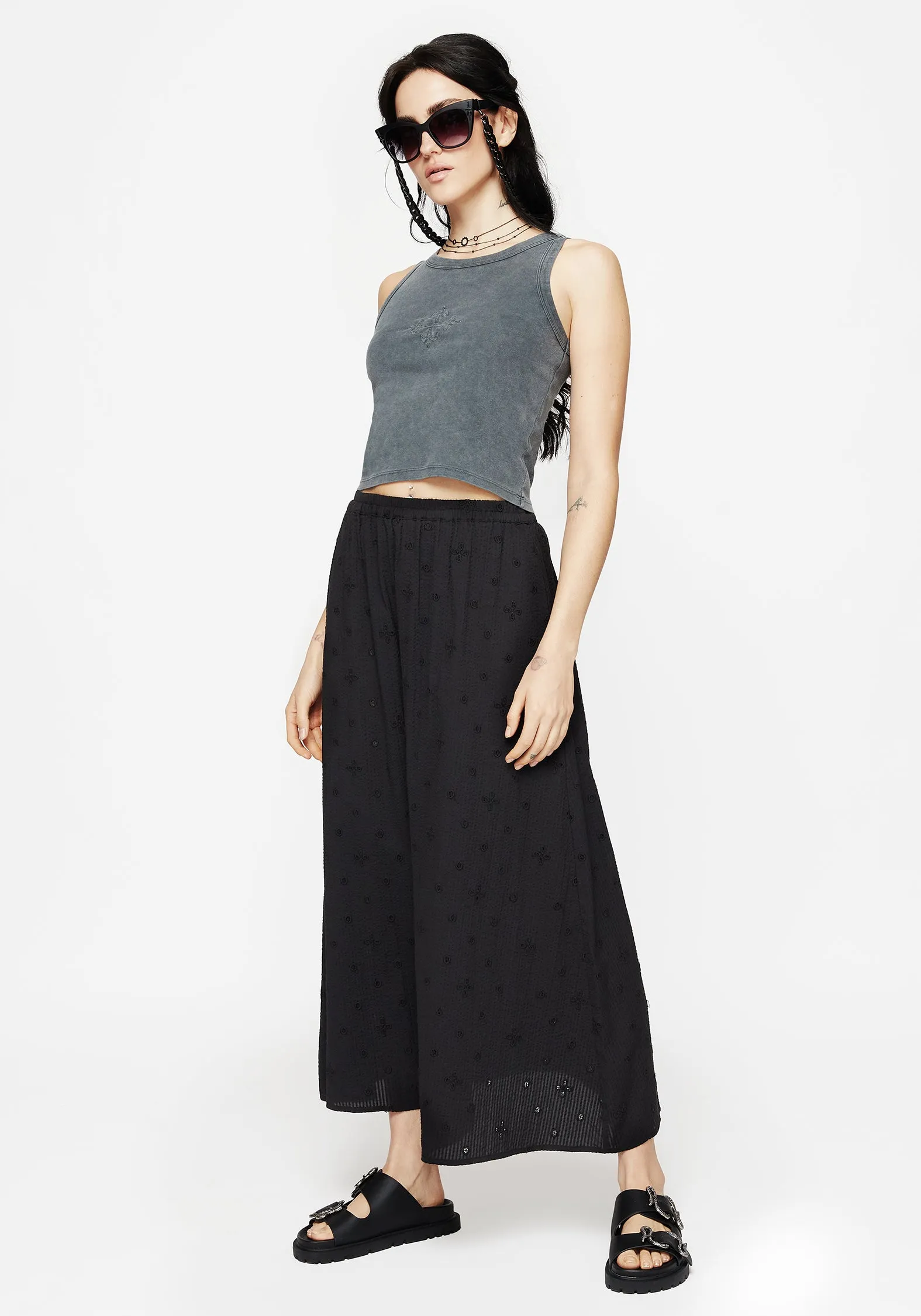 Crux Broderie Midaxi Skirt