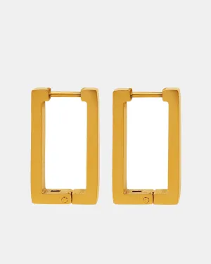 Cube Earrings Gold