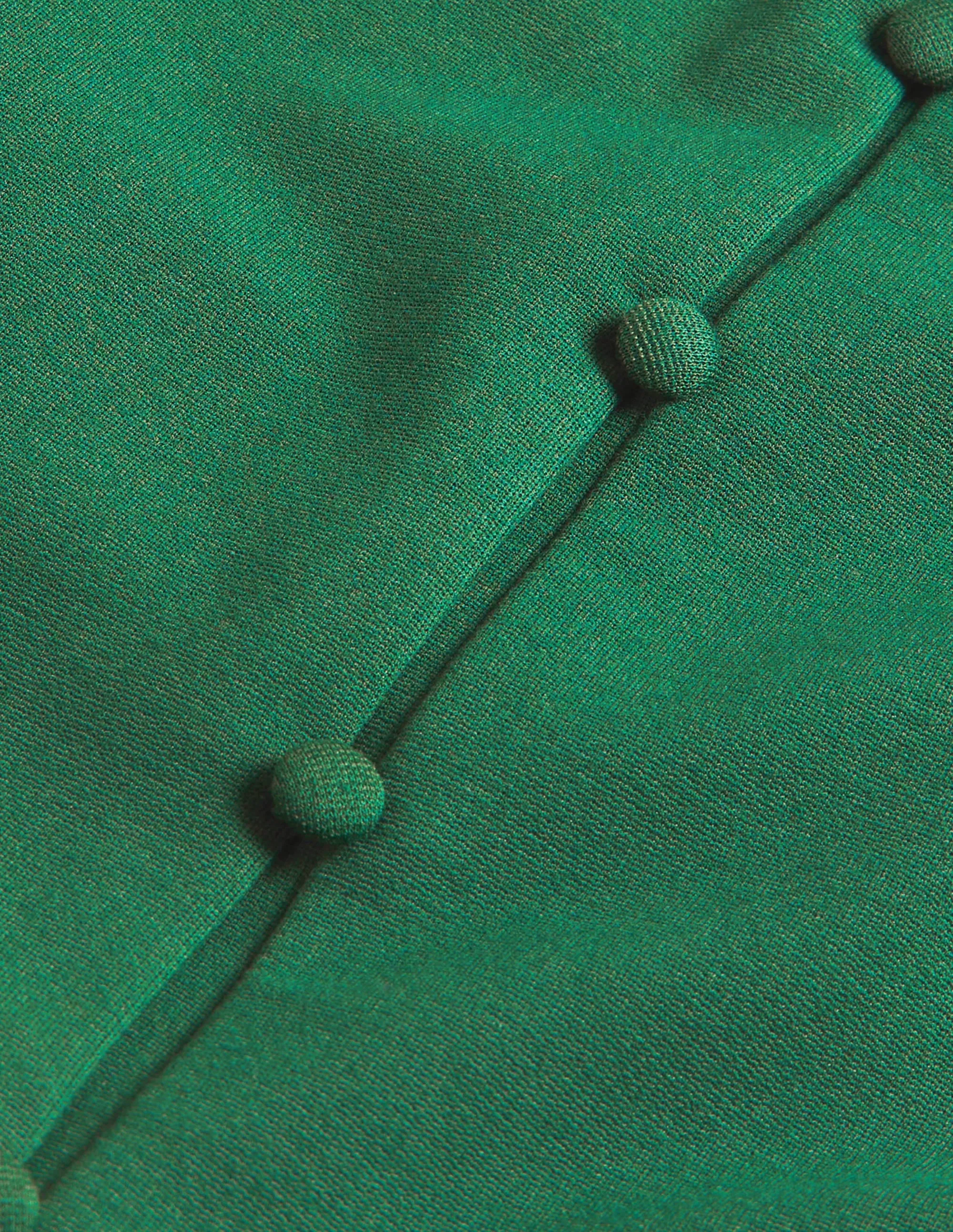 Cut Out Jersey Mini Dress-Hunter Green