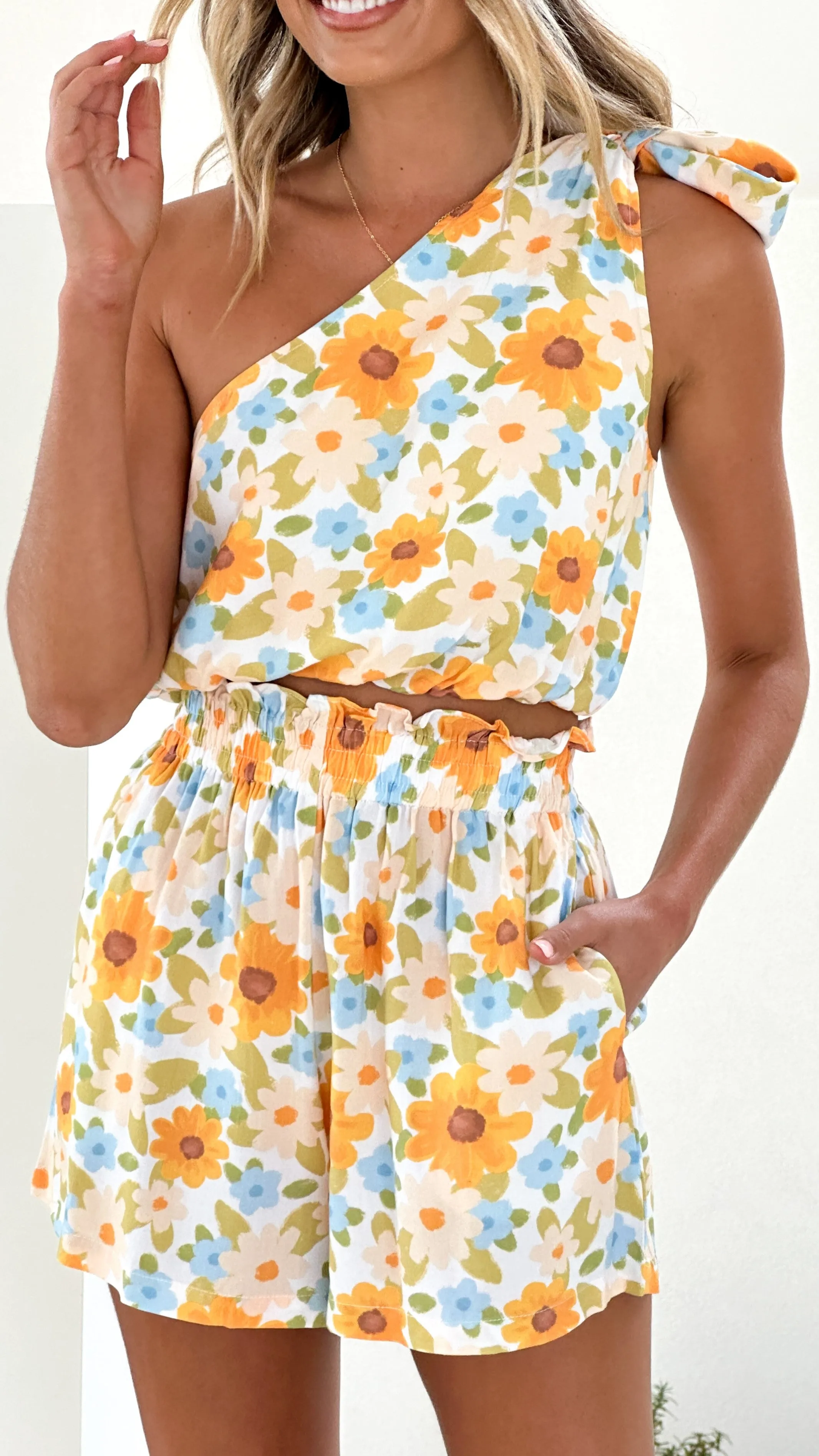 Daisy Shorts - Vintage Floral