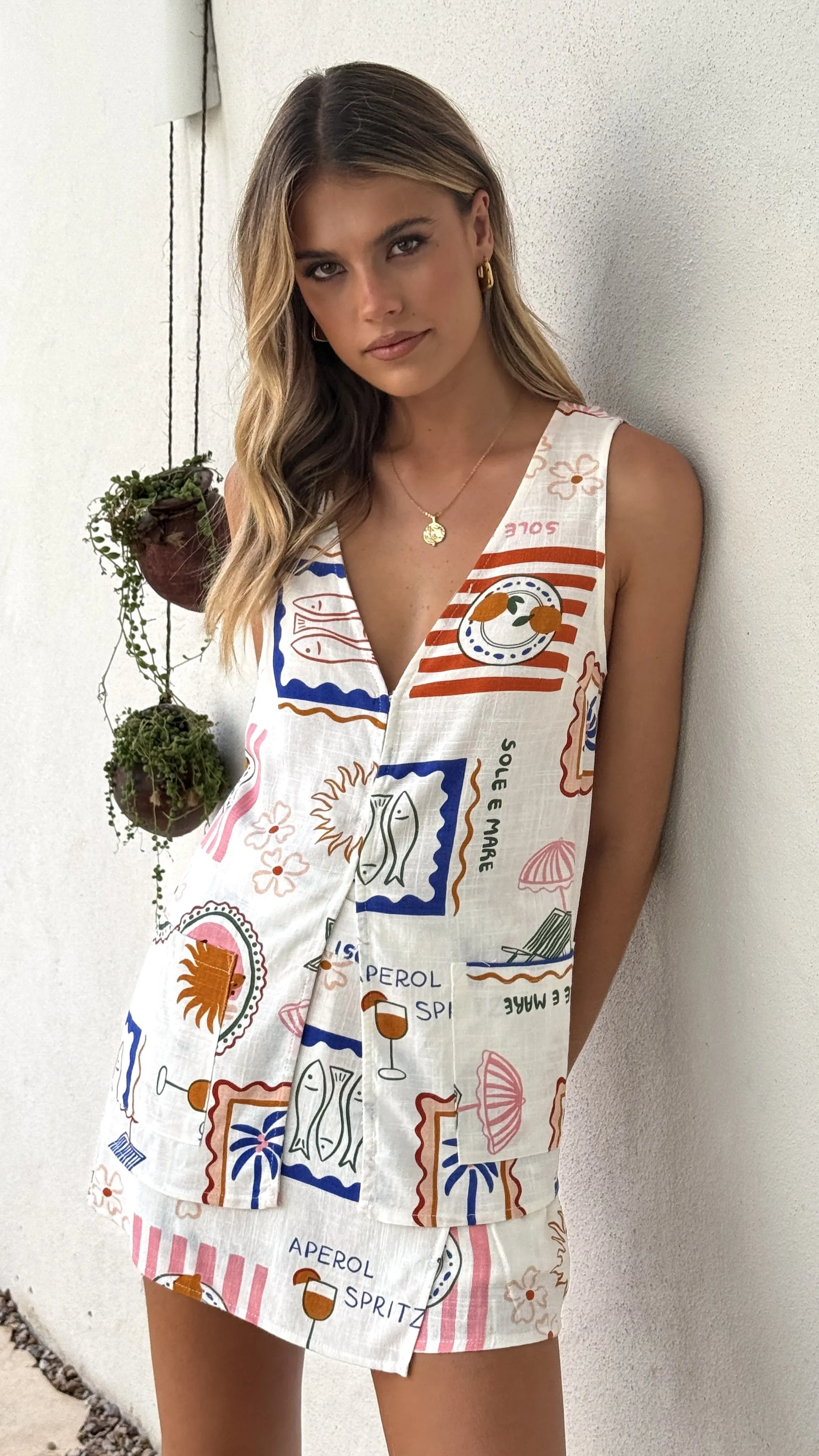 Dali Top - Ocean Oasis Print
