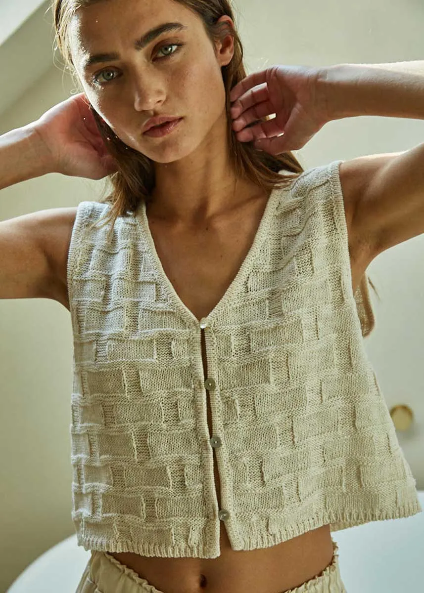 Dawson Vest Top - Cream