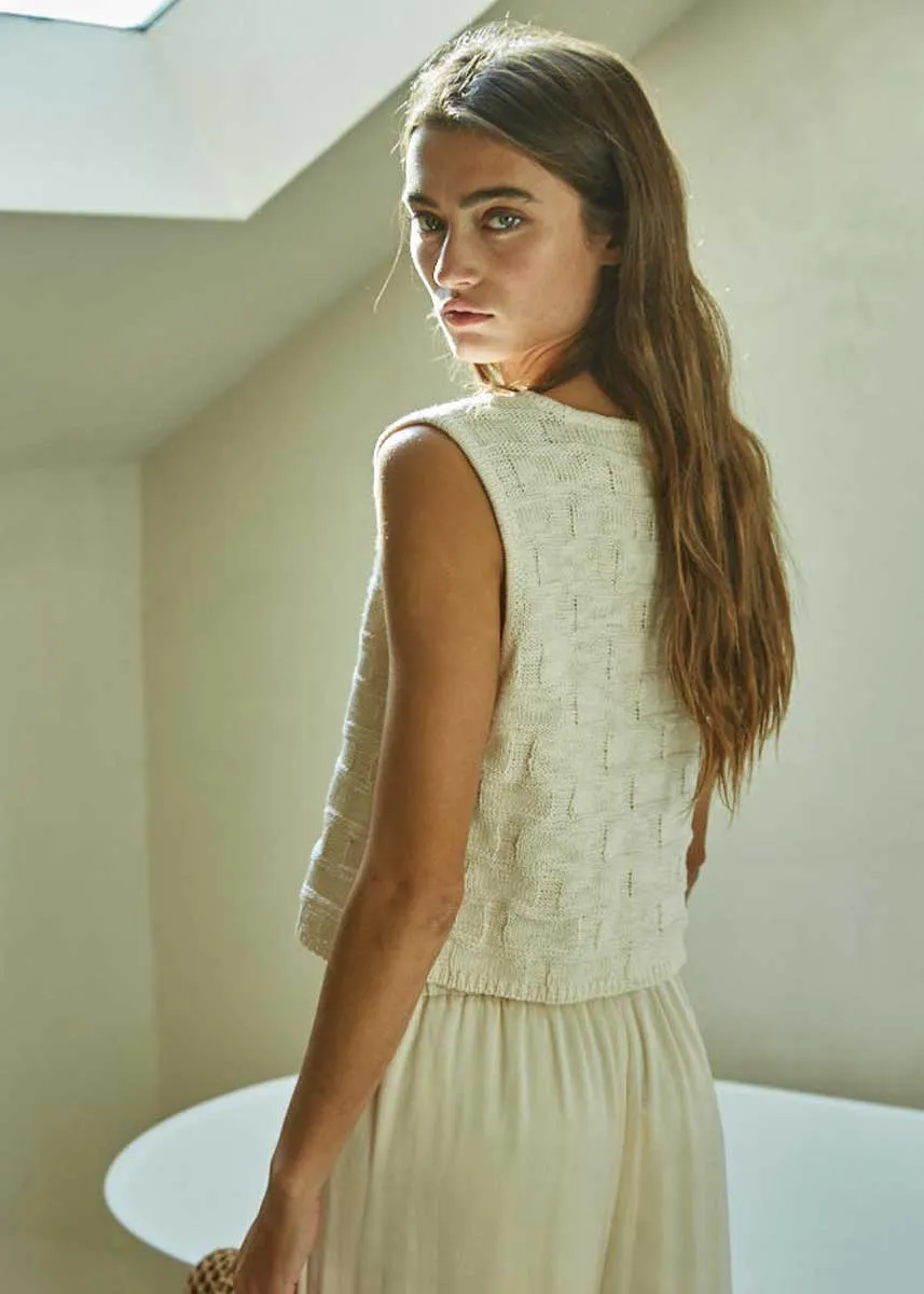 Dawson Vest Top - Cream