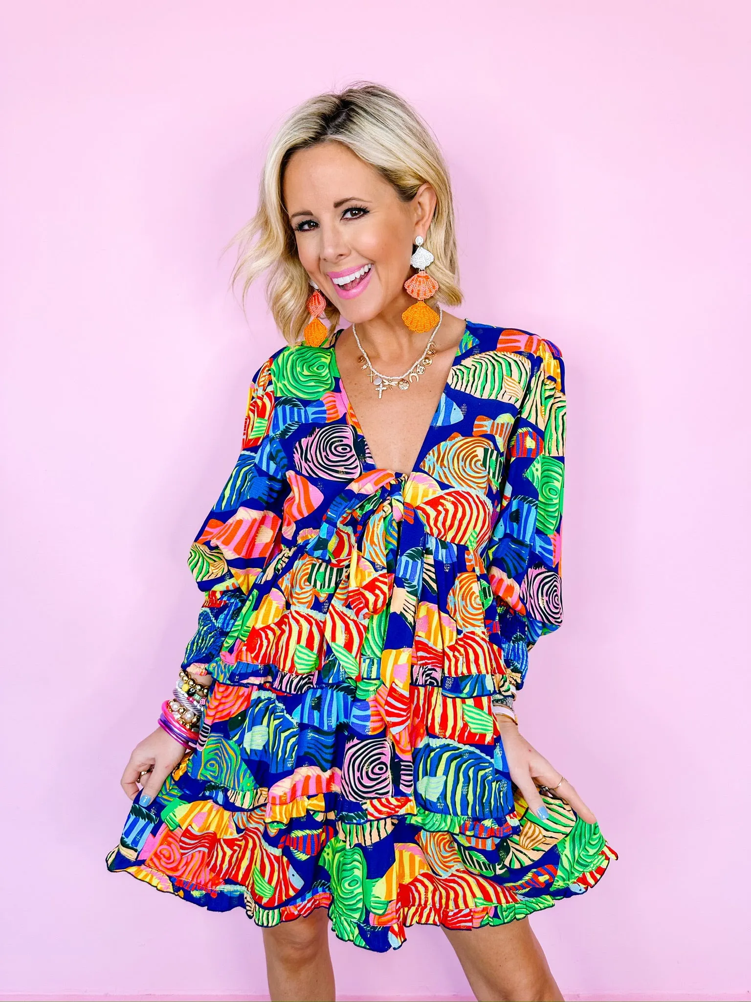 DEEP SEA DREAMS DRESS - NAVY