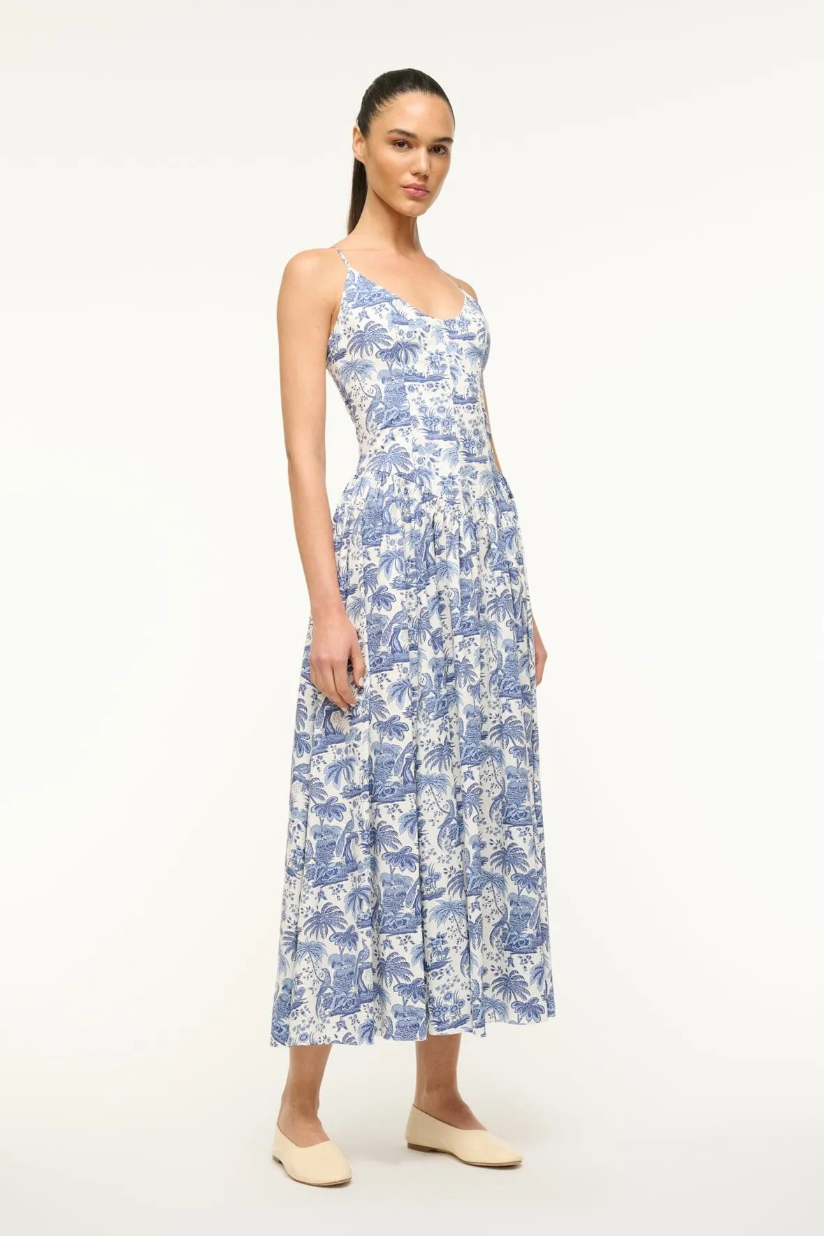 DENA DRESS | BLUE TOILE